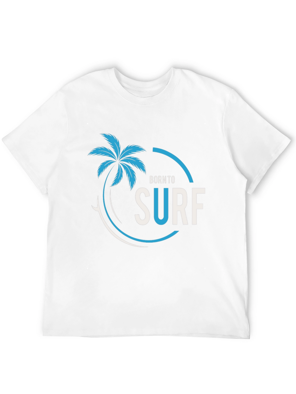 Born To Surf Black Graphic Tee