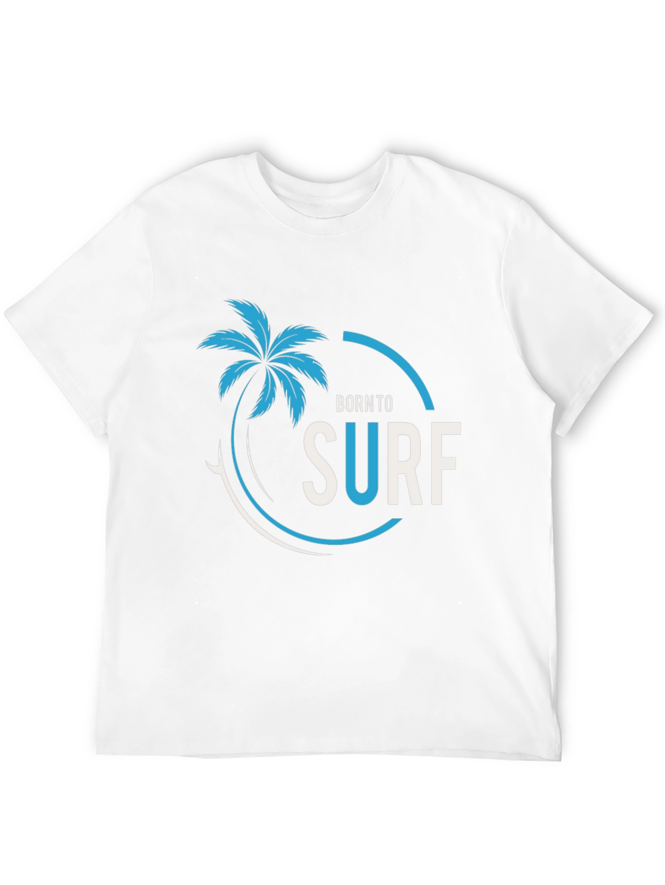 Born To Surf Black Graphic Tee