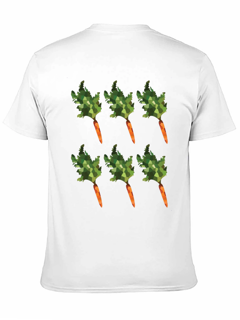 Carrot Pattern T-Shirt - Unique Vegetable Design