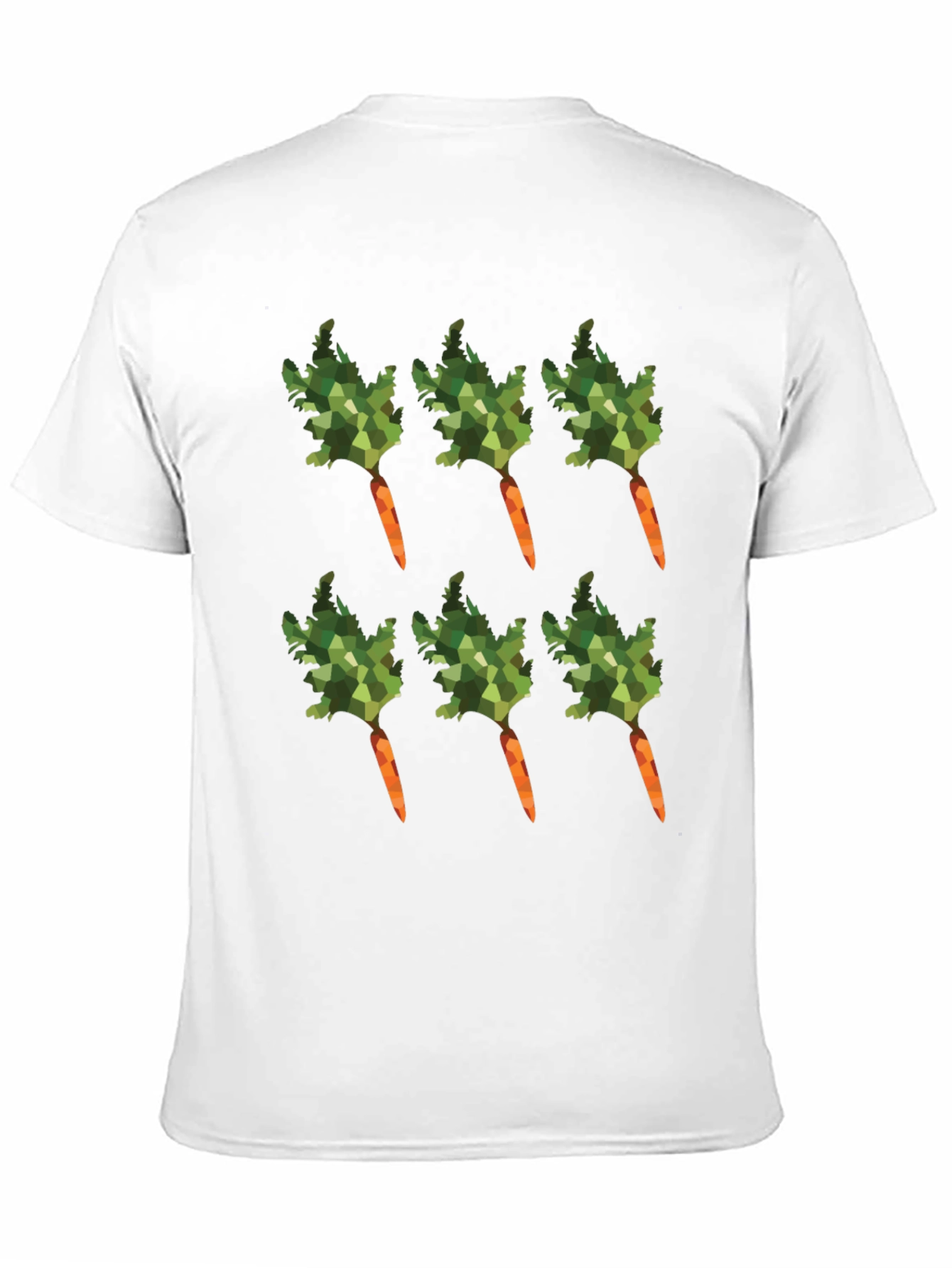 Carrot Pattern T-Shirt - Unique Vegetable Design