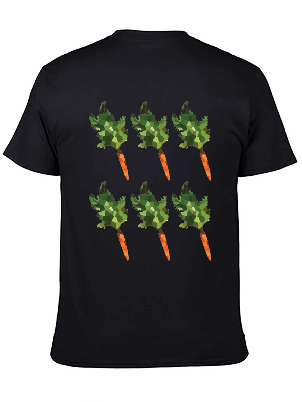 Carrot Pattern T-Shirt - Unique Vegetable Design