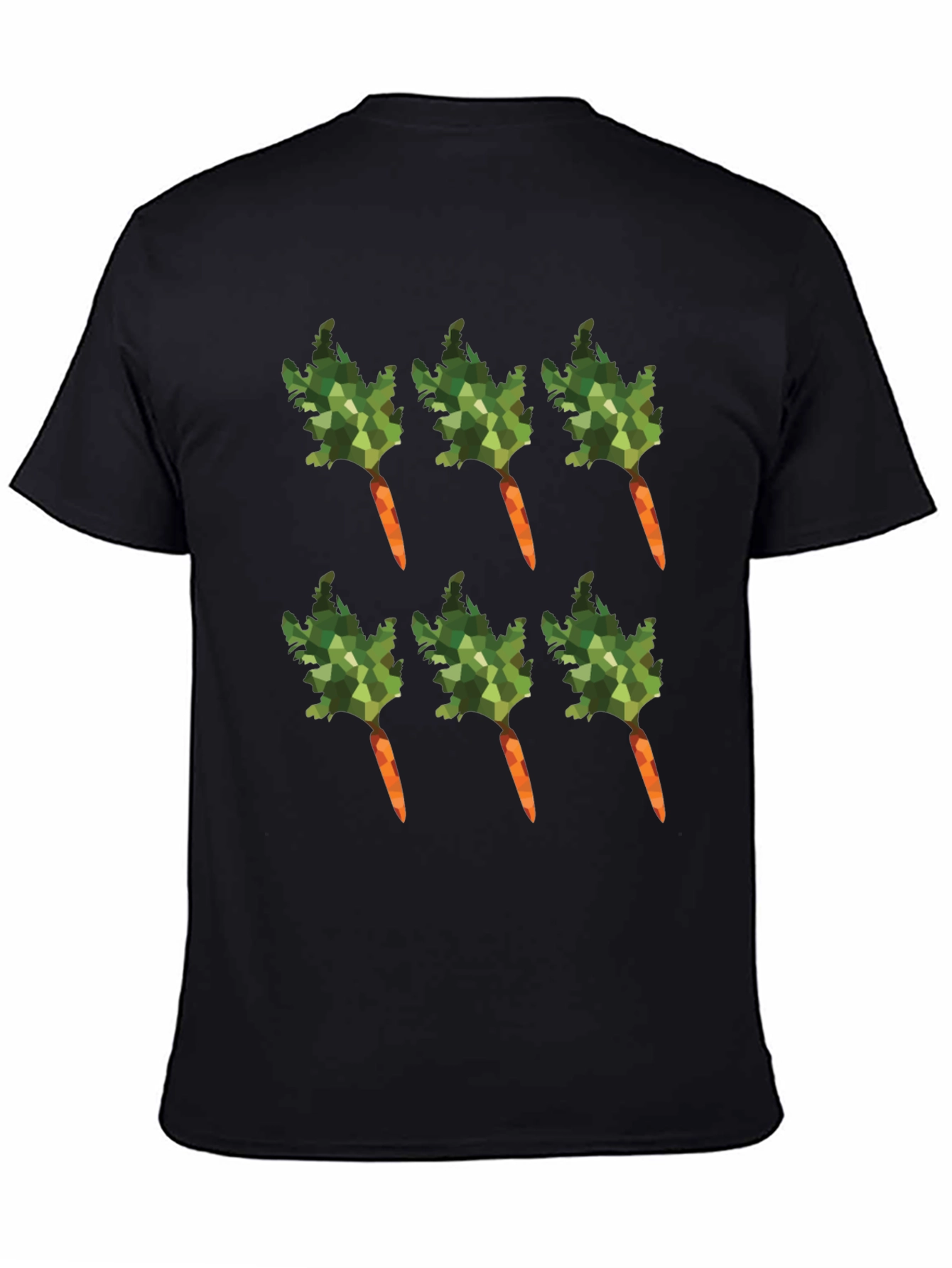 Carrot Pattern T-Shirt - Unique Vegetable Design
