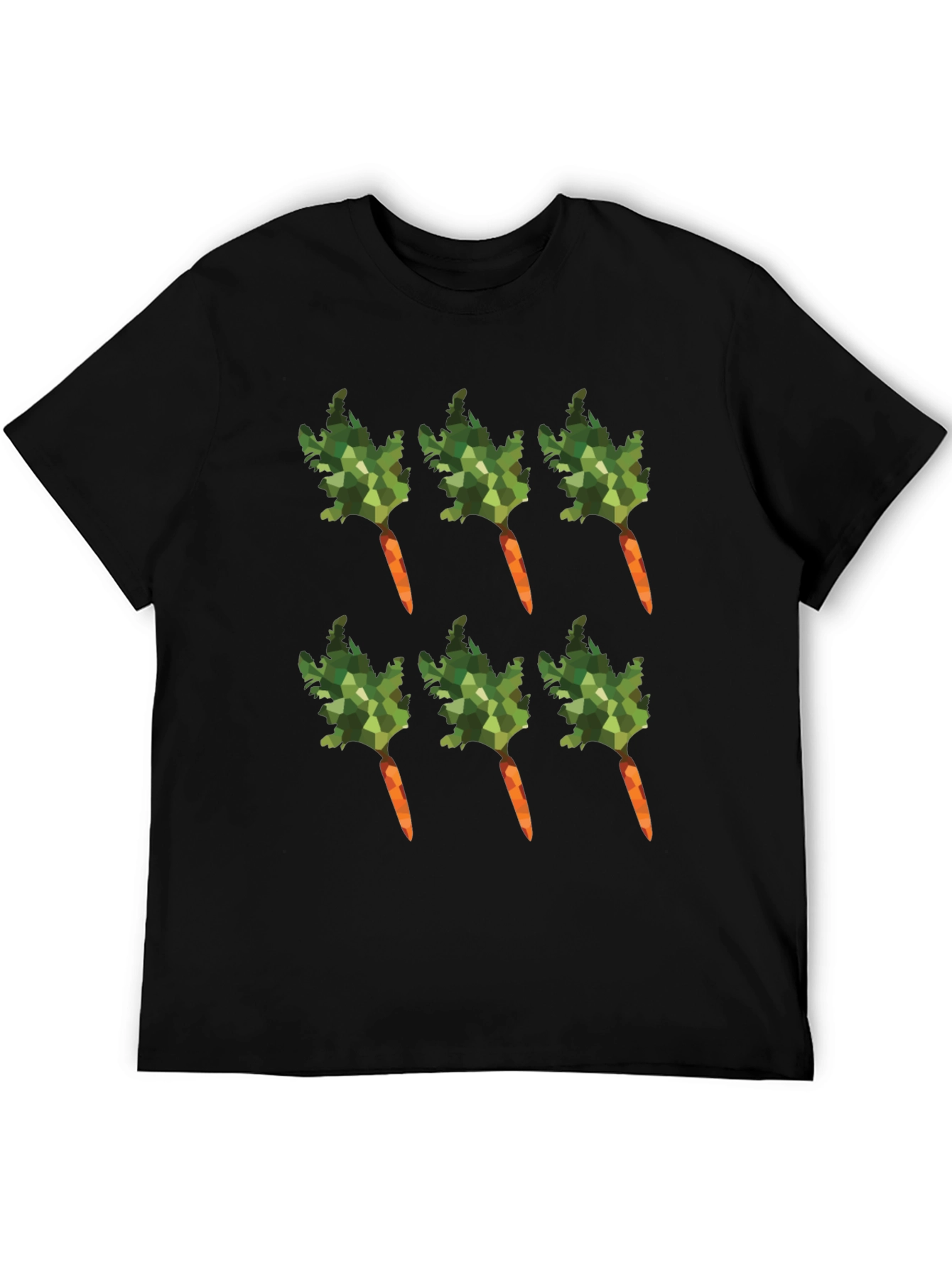 Carrot Pattern T-Shirt - Unique Vegetable Design