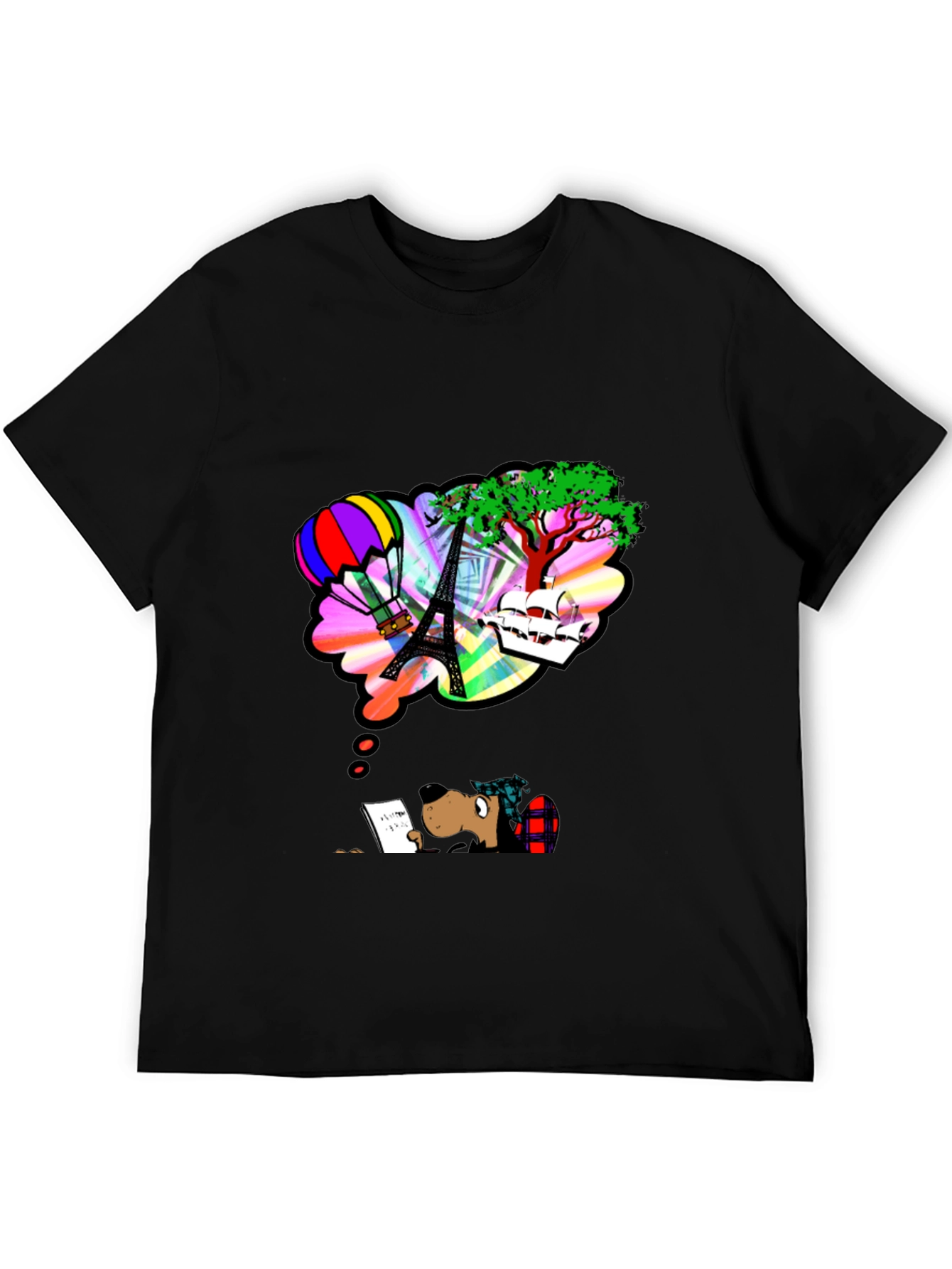 Dreaming Dog Graphic T-Shirt