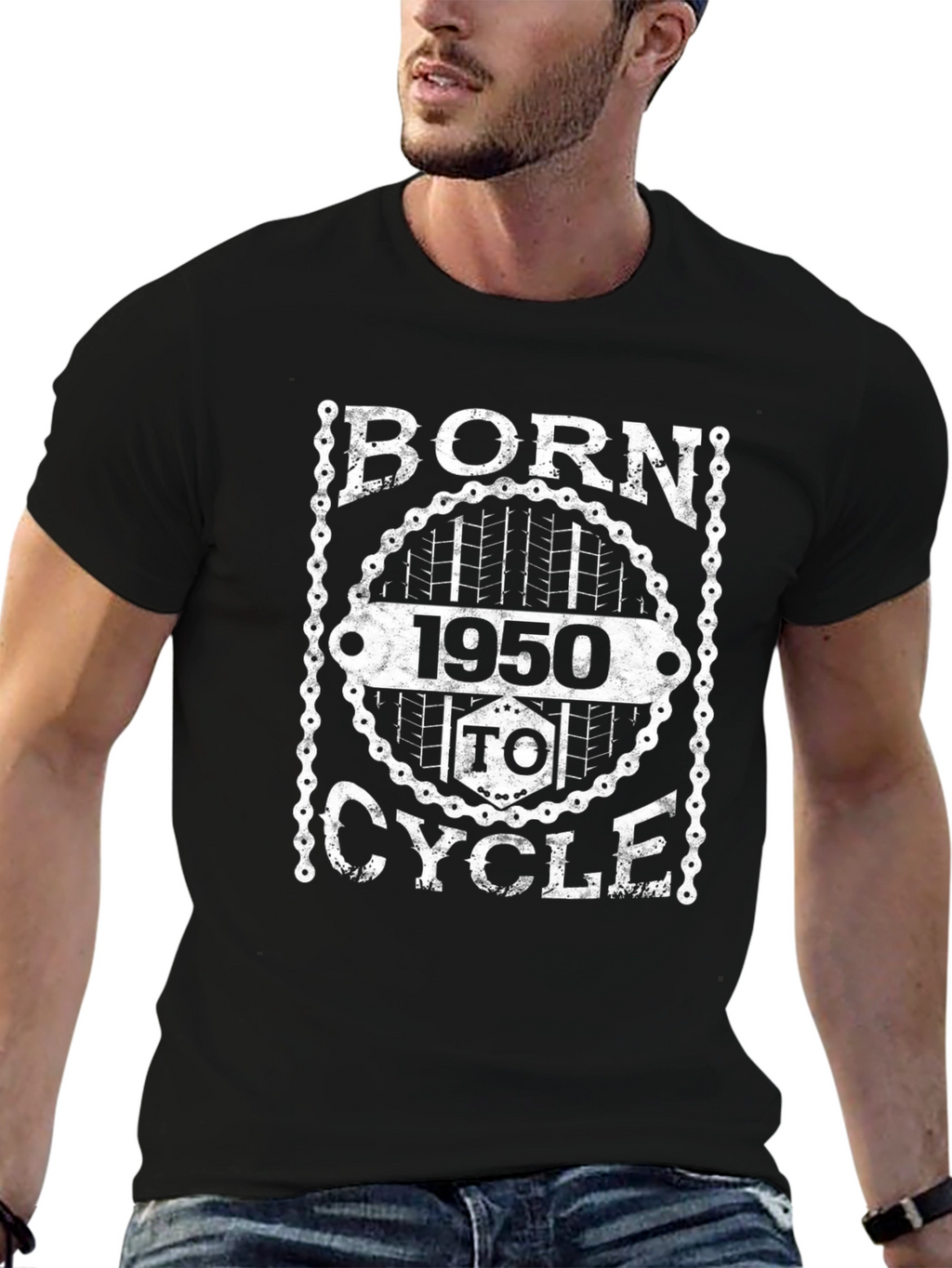 Born 1950 To Cycle Graphic Tee