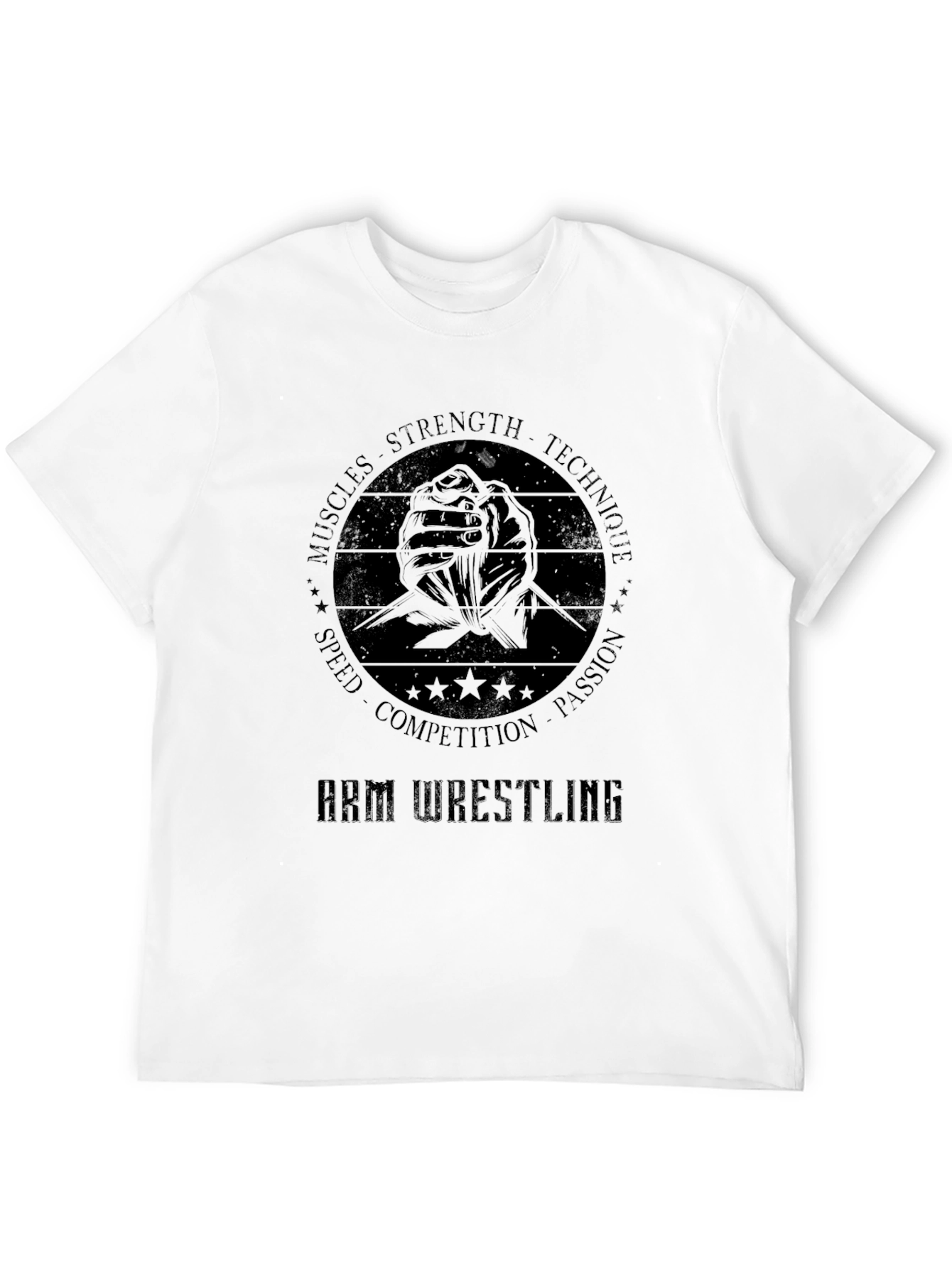 Arm Wrestling Graphic T-Shirt - Strength & Technique