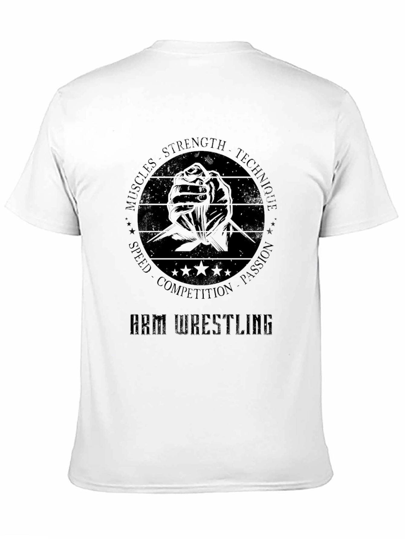 Arm Wrestling Graphic T-Shirt - Strength & Technique