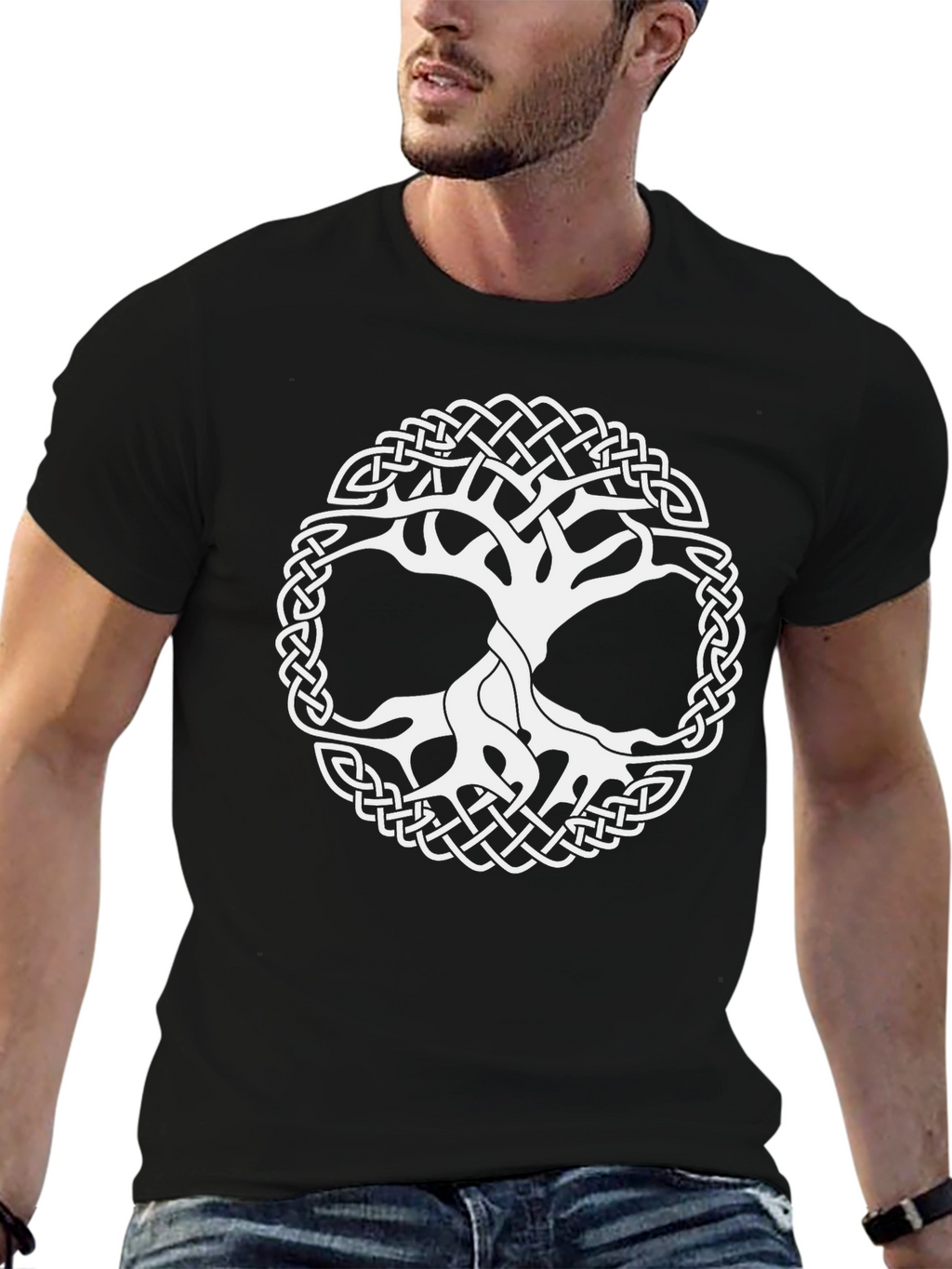 Celtic Tree of Life Black T-Shirt