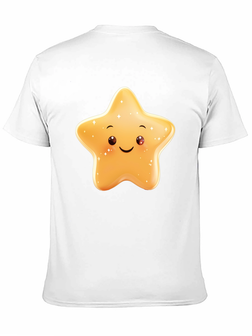 Cute Star Graphic Black T-Shirt