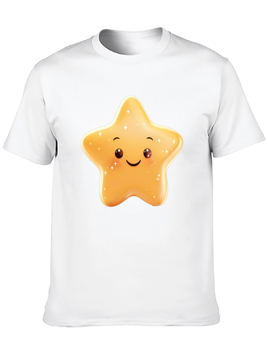 Cute Star Graphic Black T-Shirt