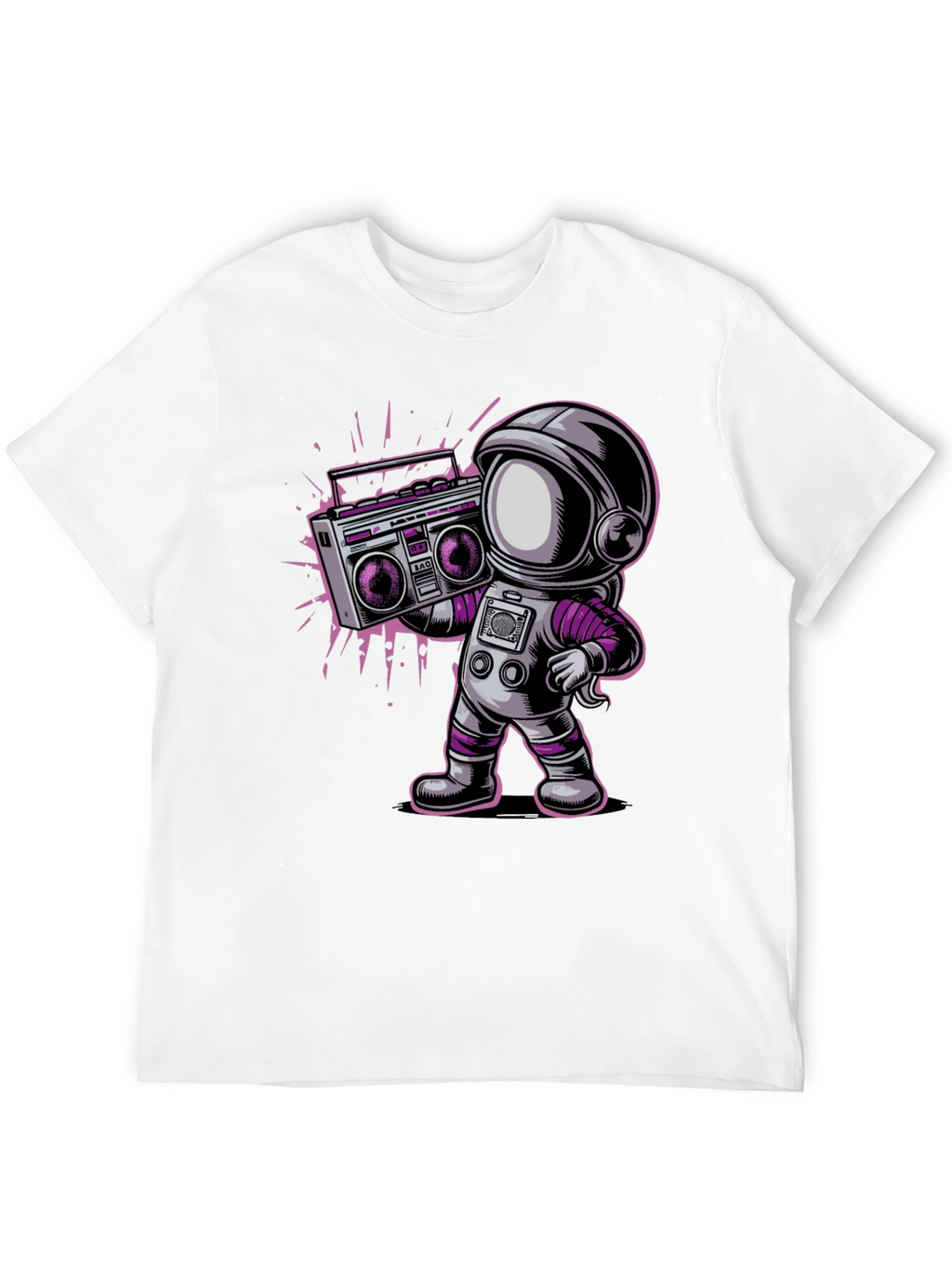 Astronaut Boombox Graphic T-Shirt