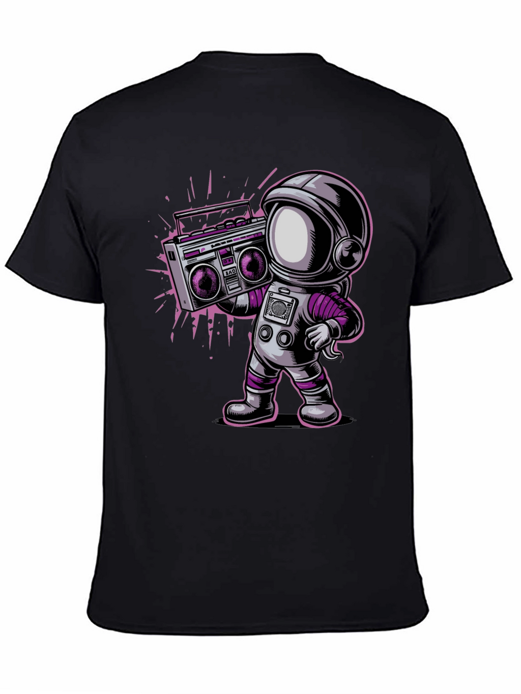 Astronaut Boombox Graphic T-Shirt