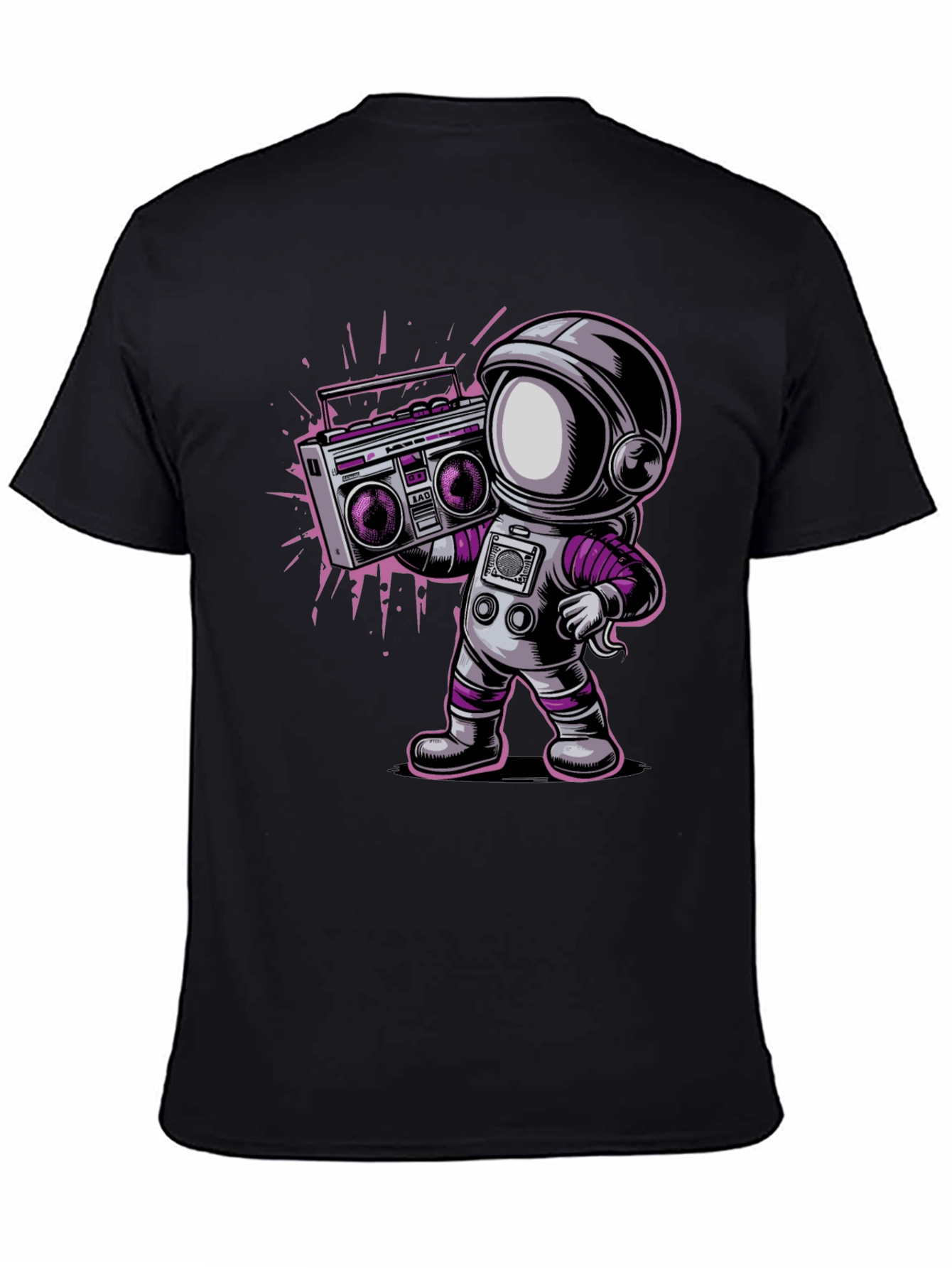 Astronaut Boombox Graphic T-Shirt