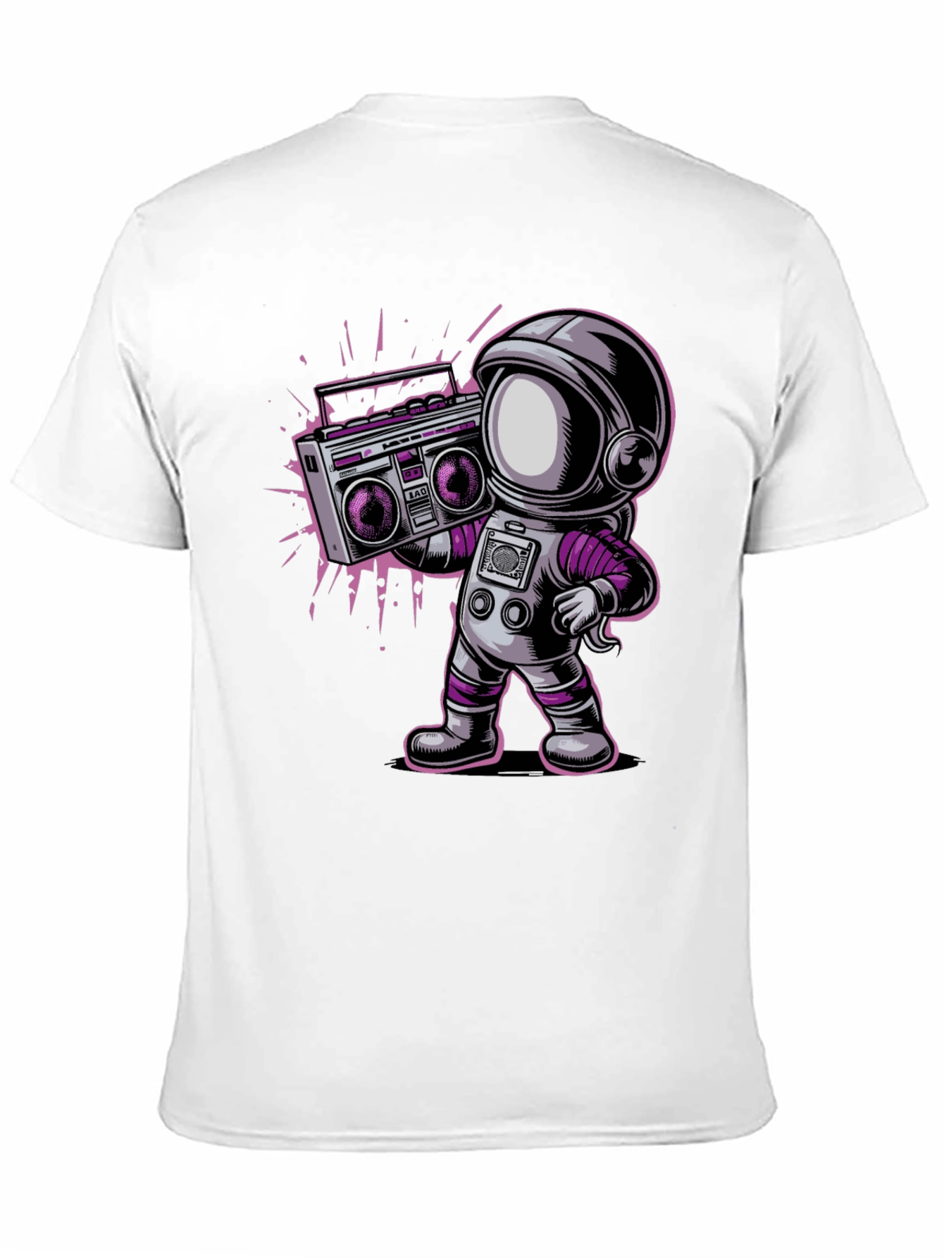 Astronaut Boombox Graphic T-Shirt