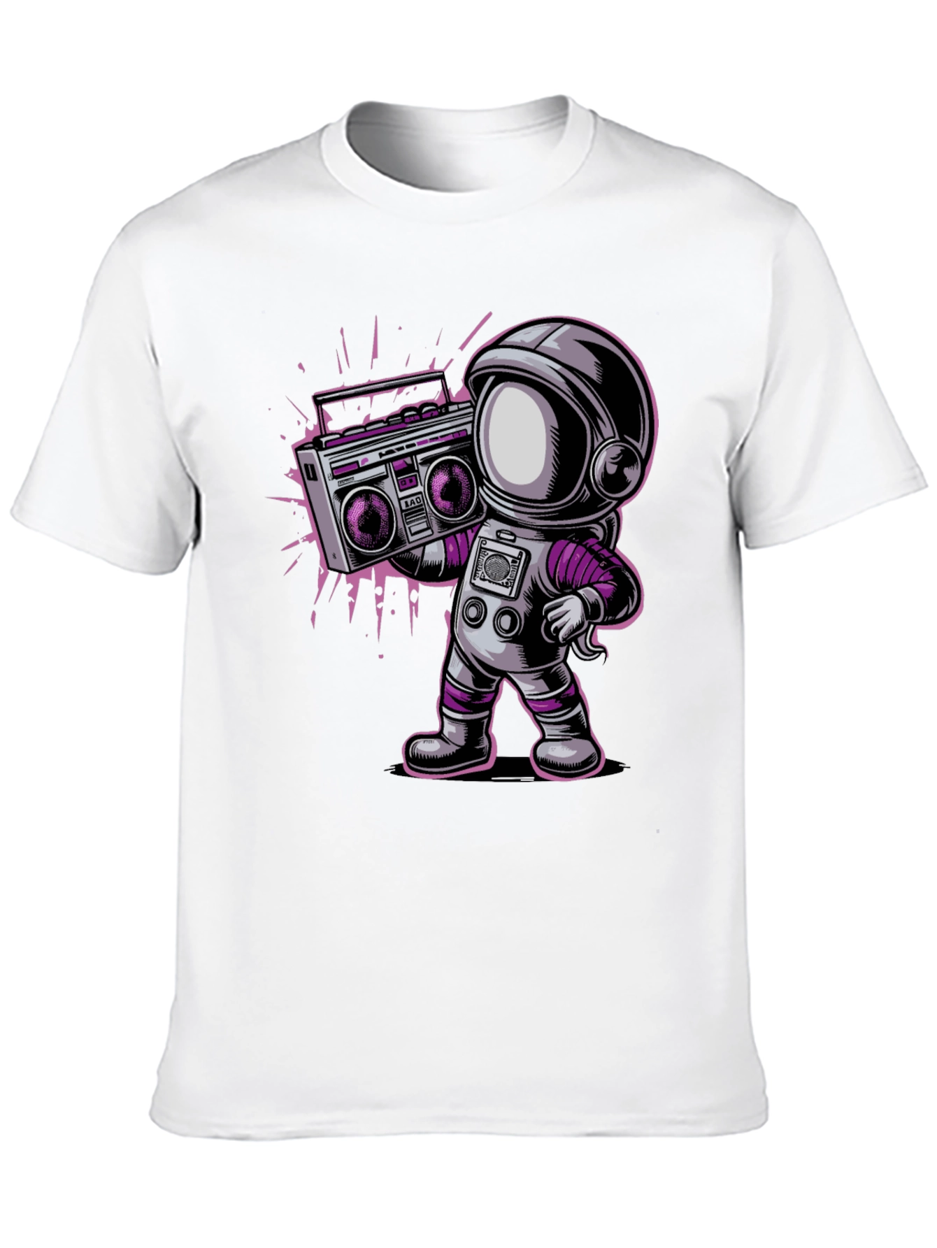 Astronaut Boombox Graphic T-Shirt
