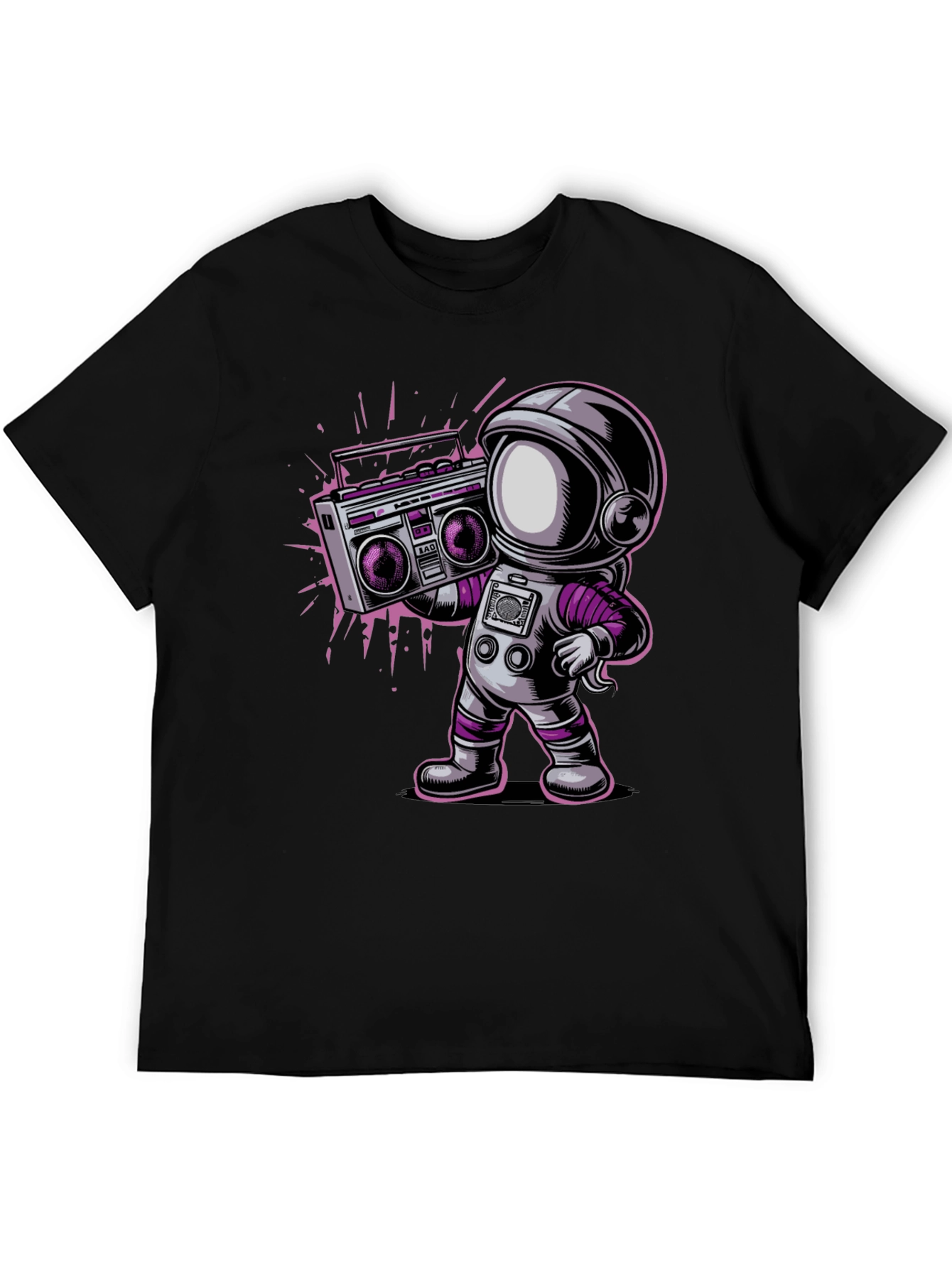 Astronaut Boombox Graphic T-Shirt