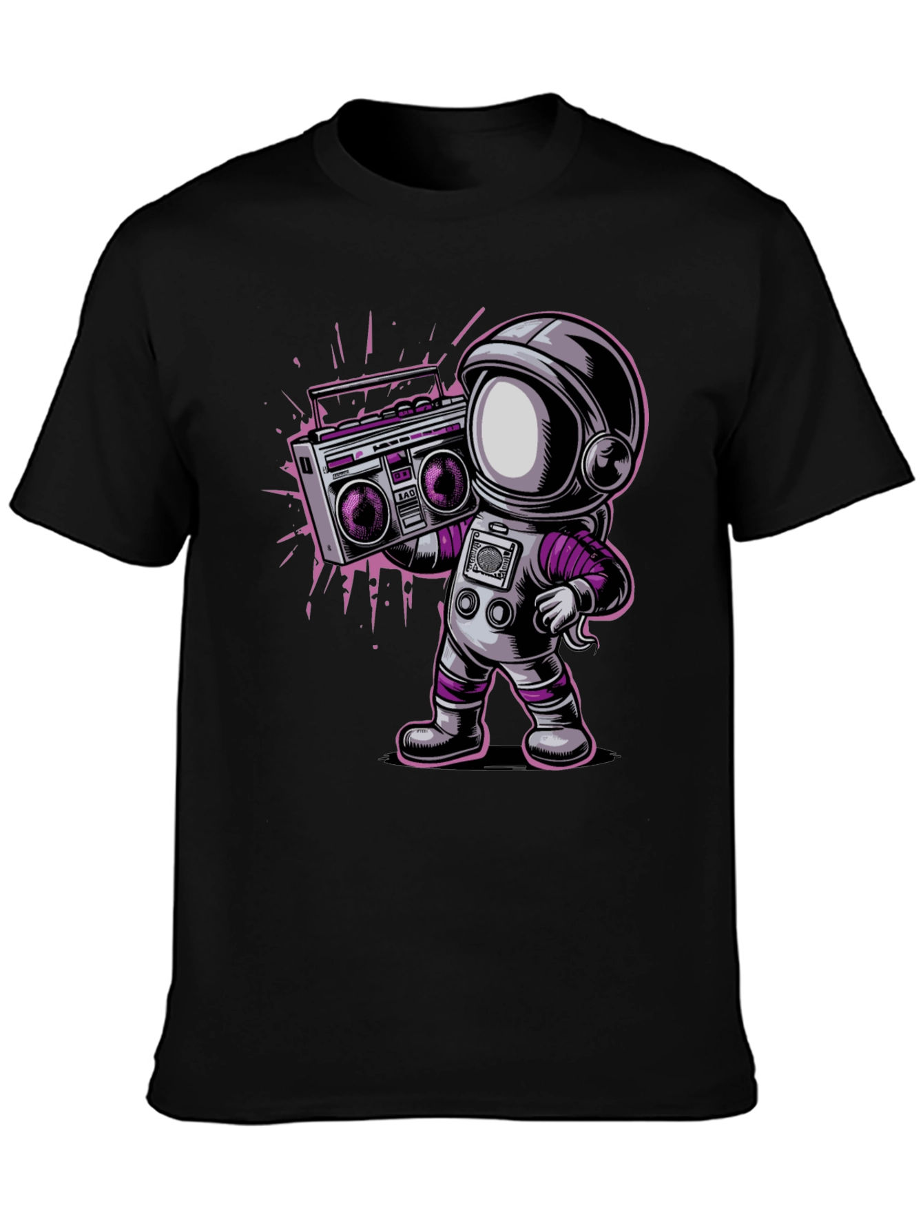 Astronaut Boombox Graphic T-Shirt