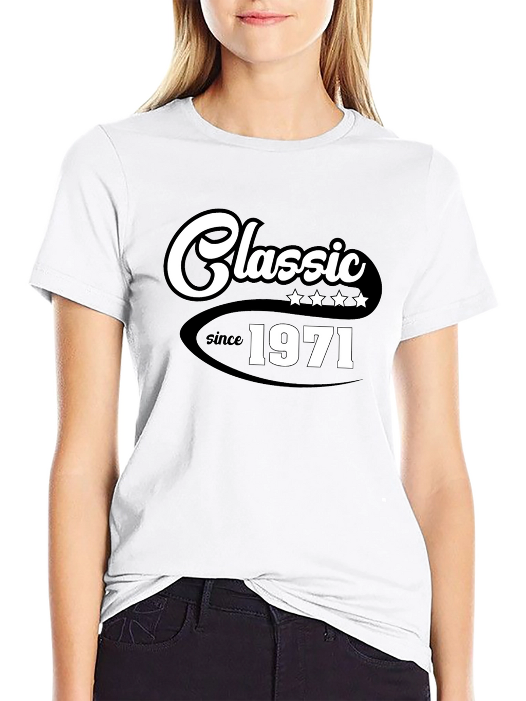 Classic Since 1971 Black Graphic T-Shirt