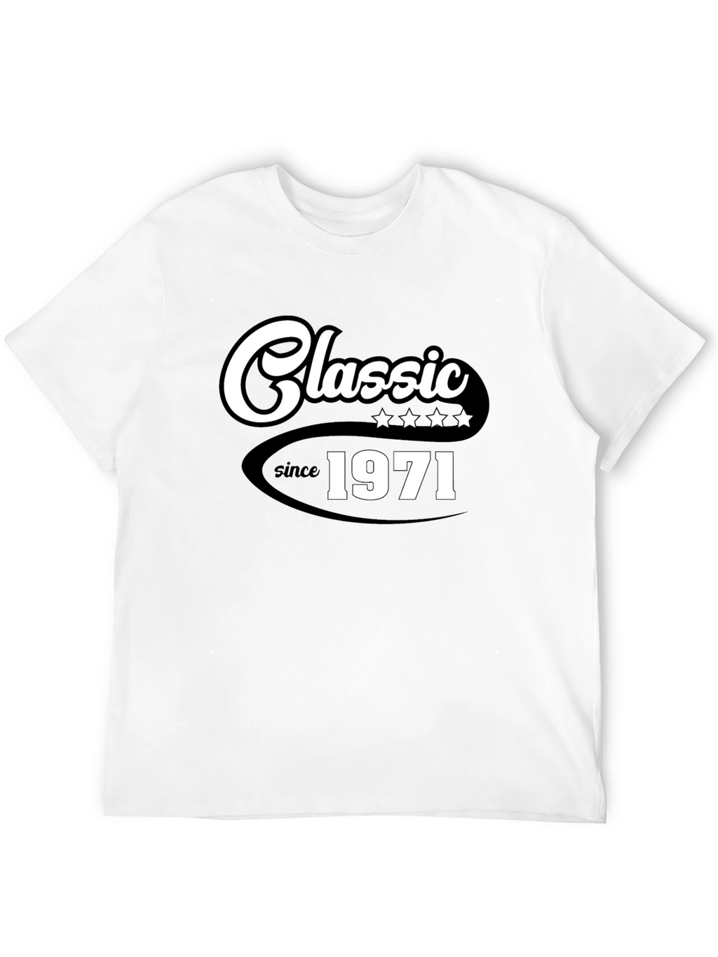 Classic Since 1971 Black Graphic T-Shirt