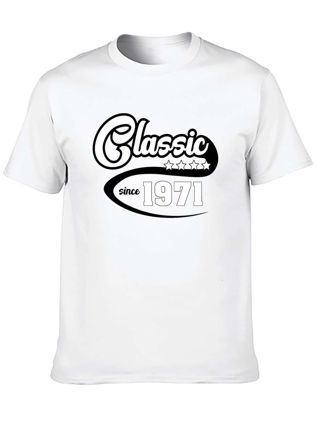Classic Since 1971 Black Graphic T-Shirt