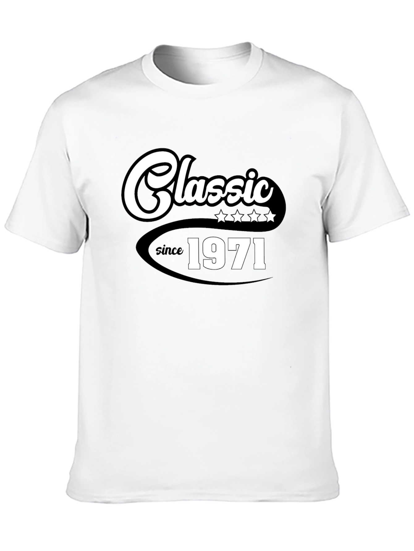Classic Since 1971 Black Graphic T-Shirt