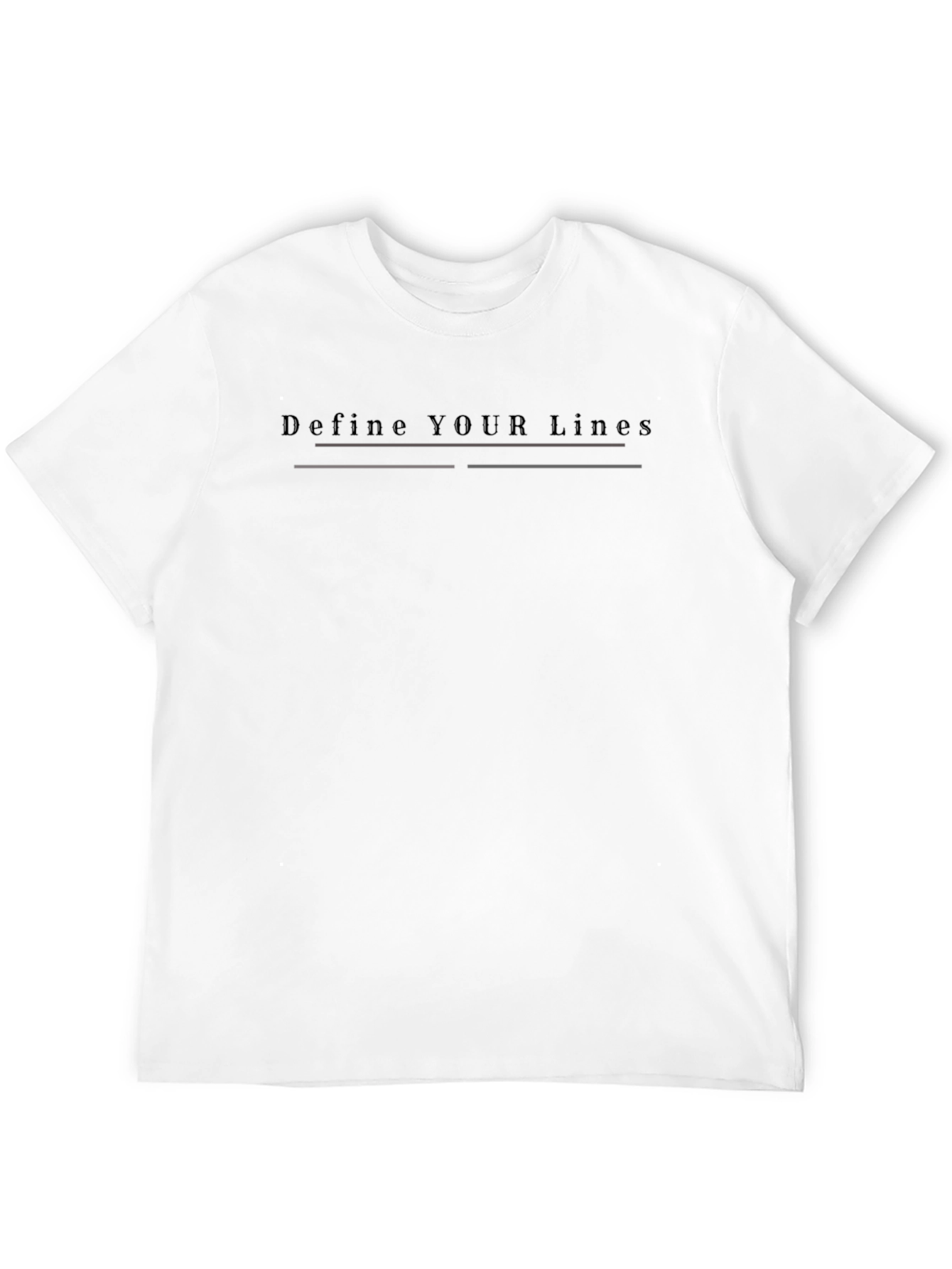 Define Your Lines Graphic Tee - Black