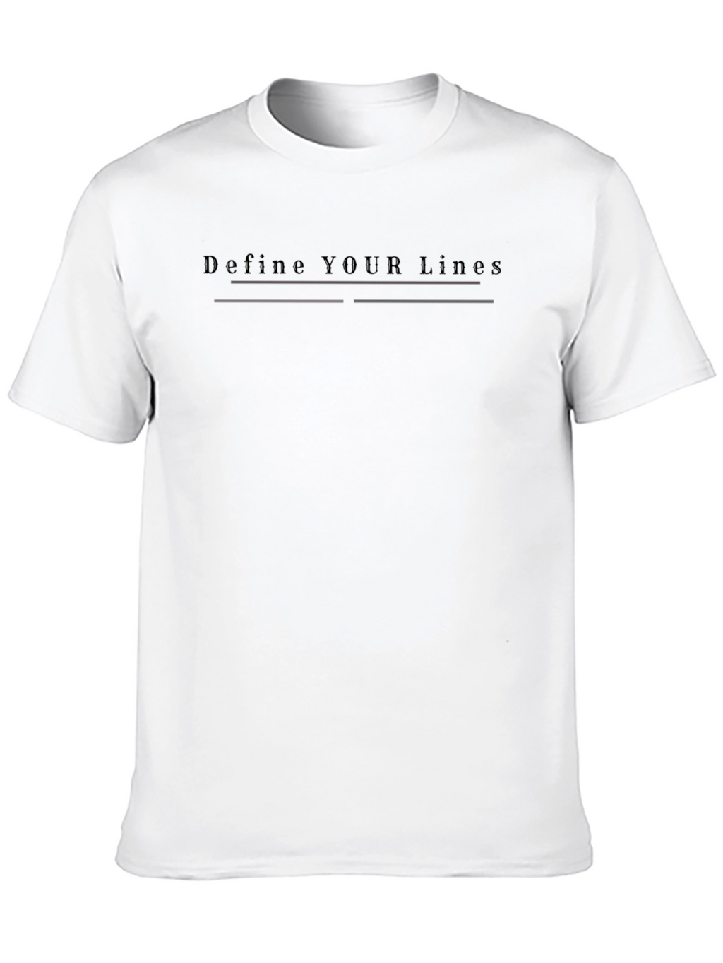 Define Your Lines Graphic Tee - Black