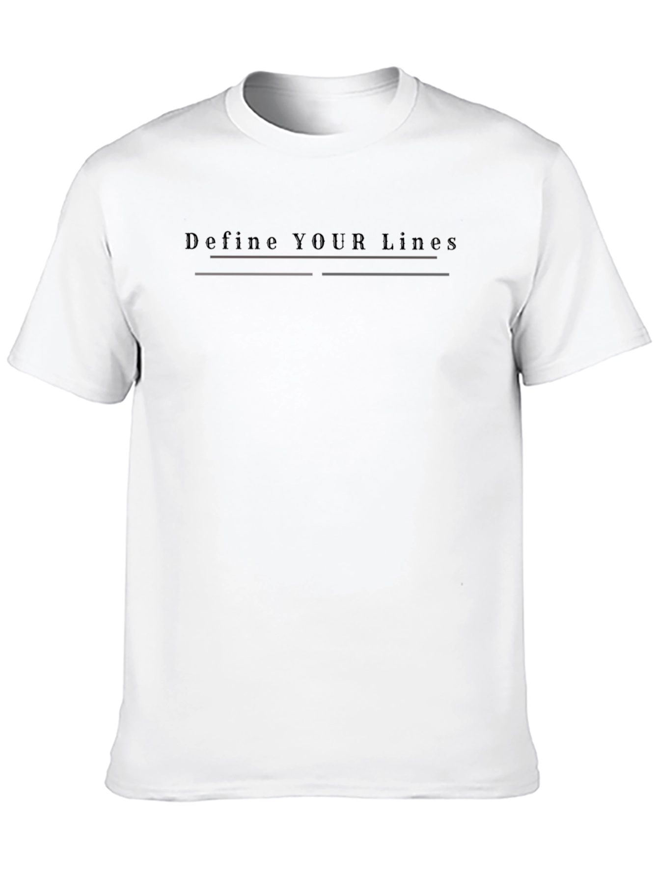 Define Your Lines Graphic Tee - Black