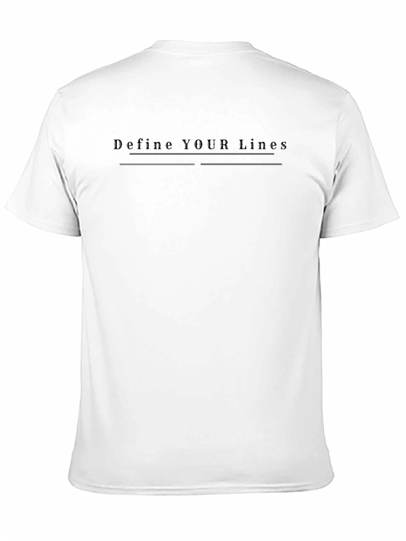 Define Your Lines Graphic Tee - Black