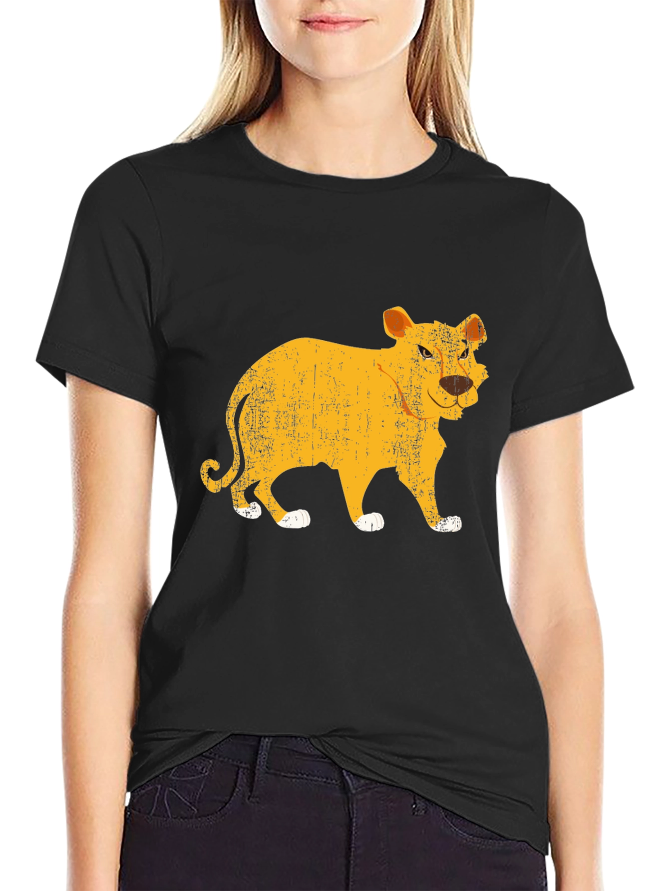Cool Lion Graphic Black T-Shirt