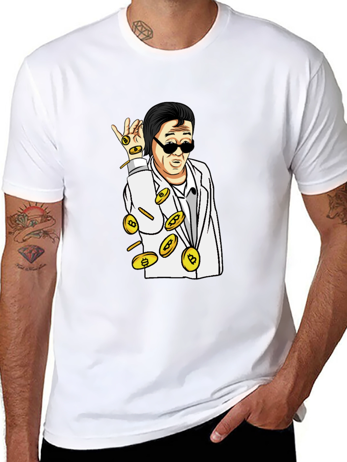 Bitcoin Salt Bae T-Shirt - Crypto Meme Tee