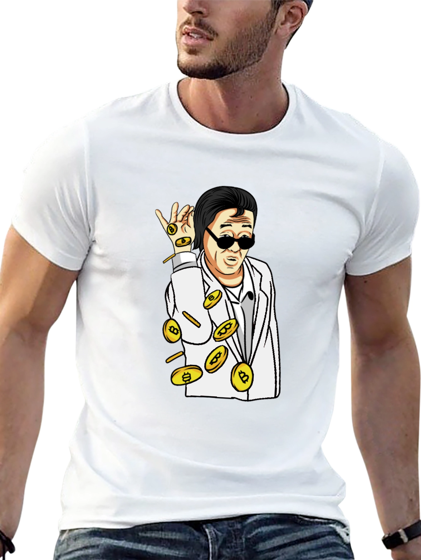 Bitcoin Salt Bae T-Shirt - Crypto Meme Tee