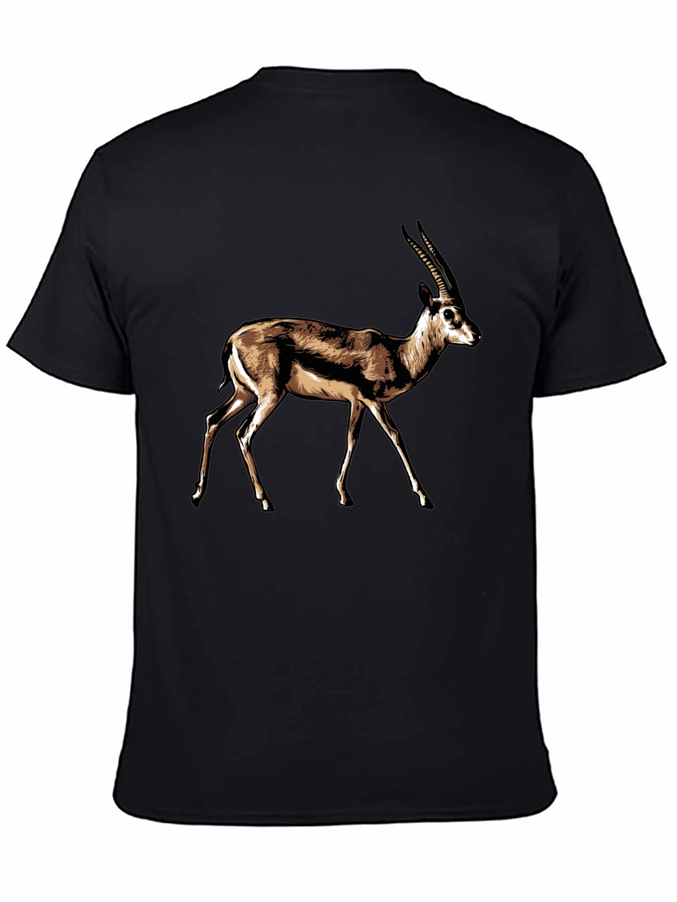 Antelope Graphic Tee - Stylish Mens Black T-Shirt