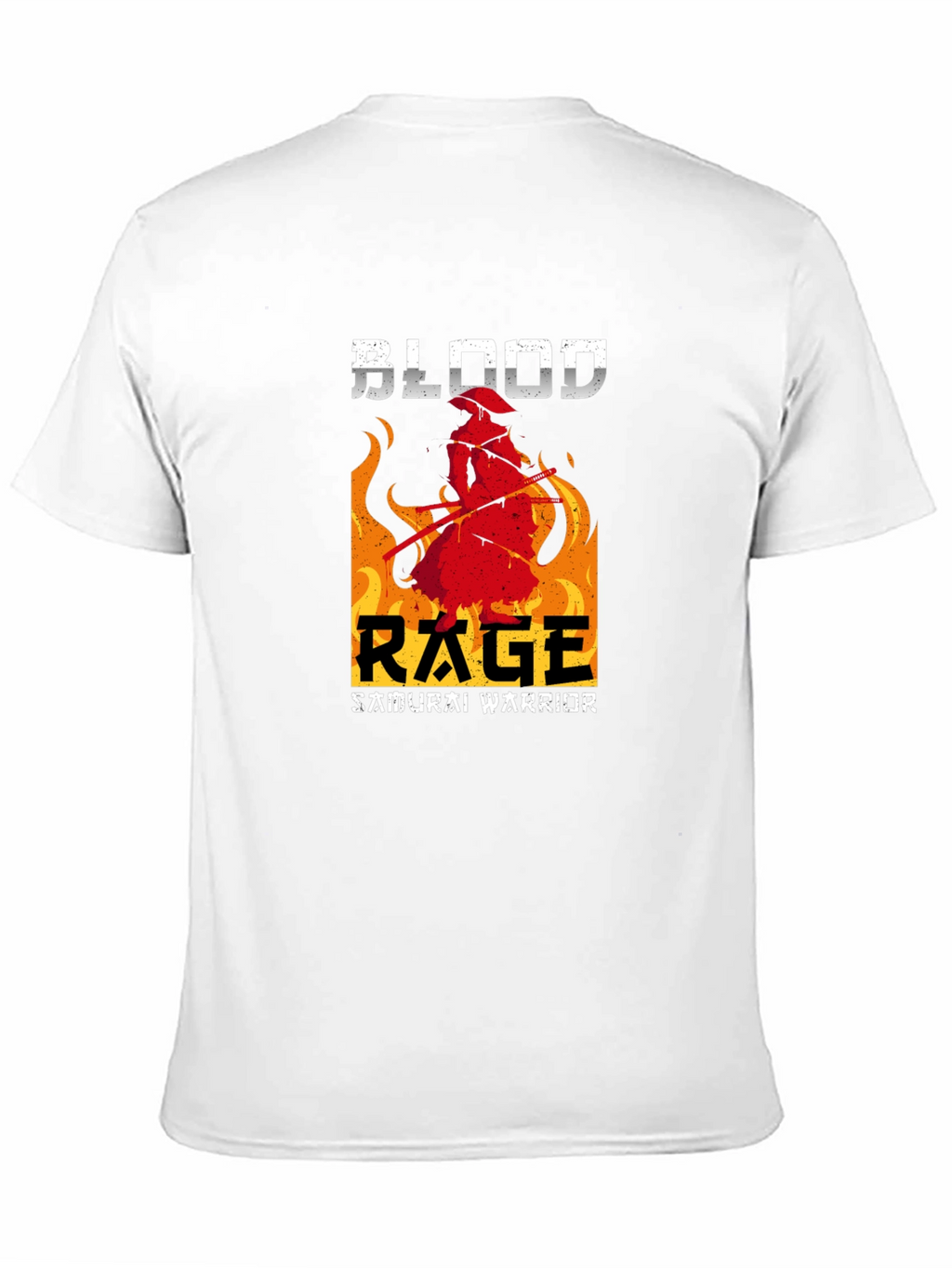 Blood Rage Samurai Warrior Graphic Tee