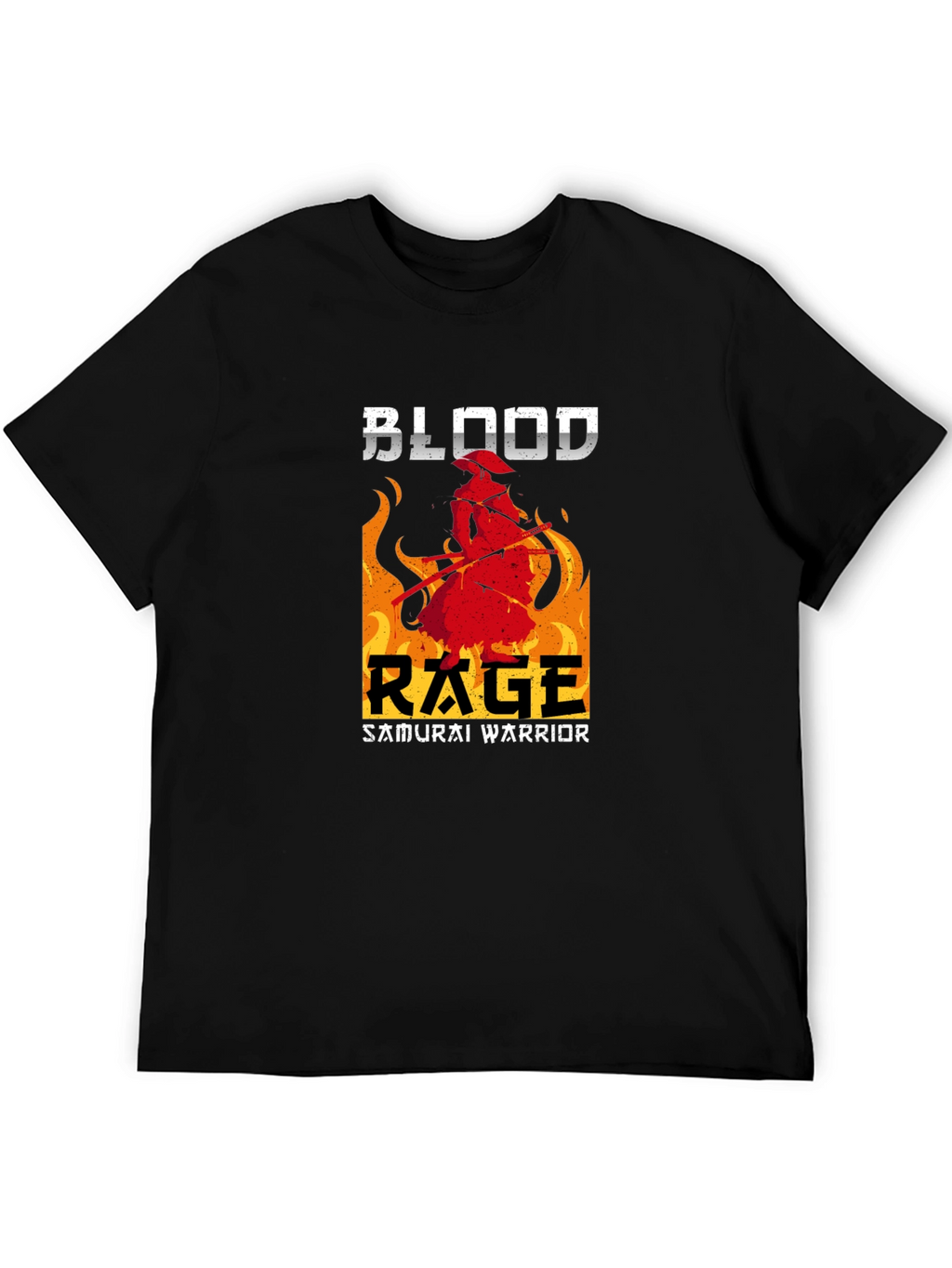 Blood Rage Samurai Warrior Graphic Tee