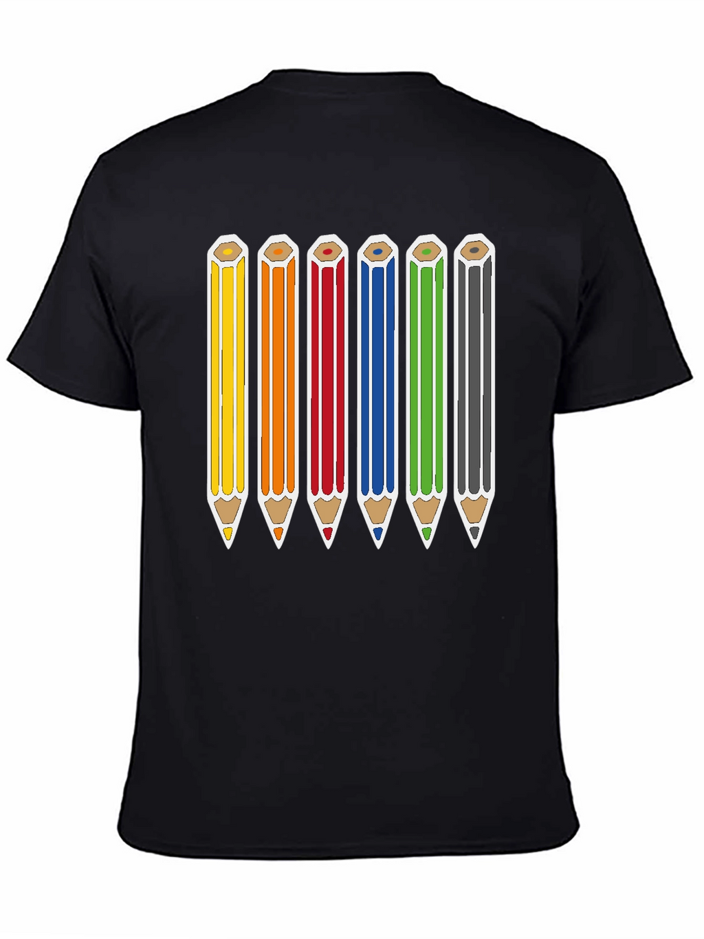 Rainbow Pencils Graphic Tee - Artists Essential