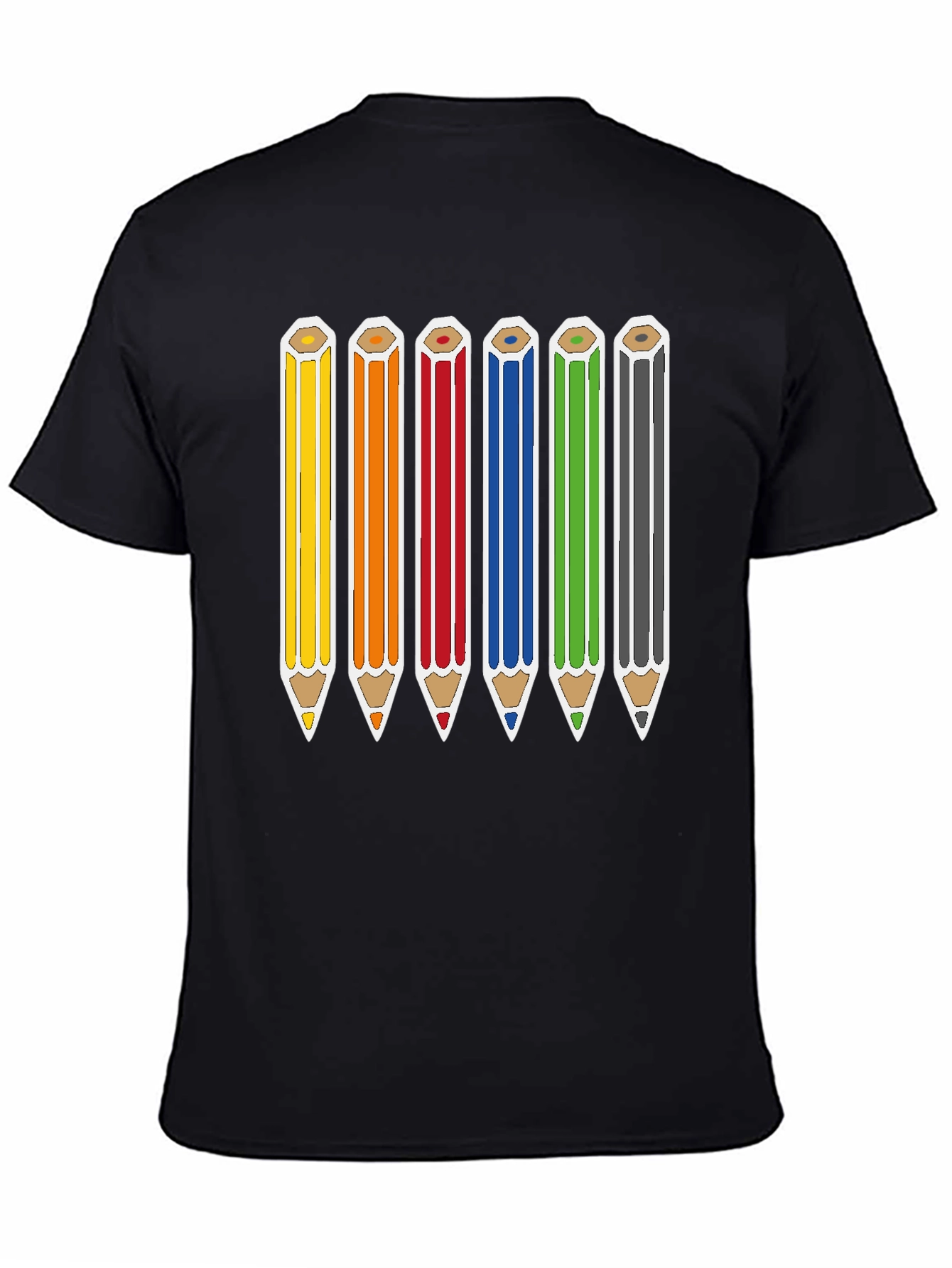 Rainbow Pencils Graphic Tee - Artists Essential