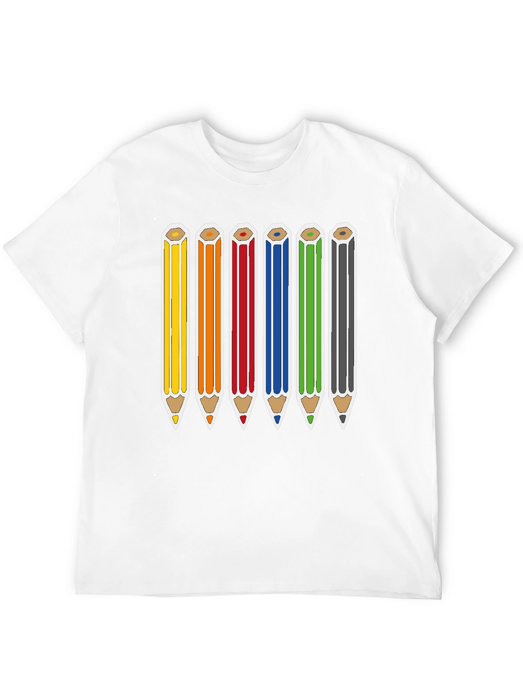 Rainbow Pencils Graphic Tee - Artists Essential