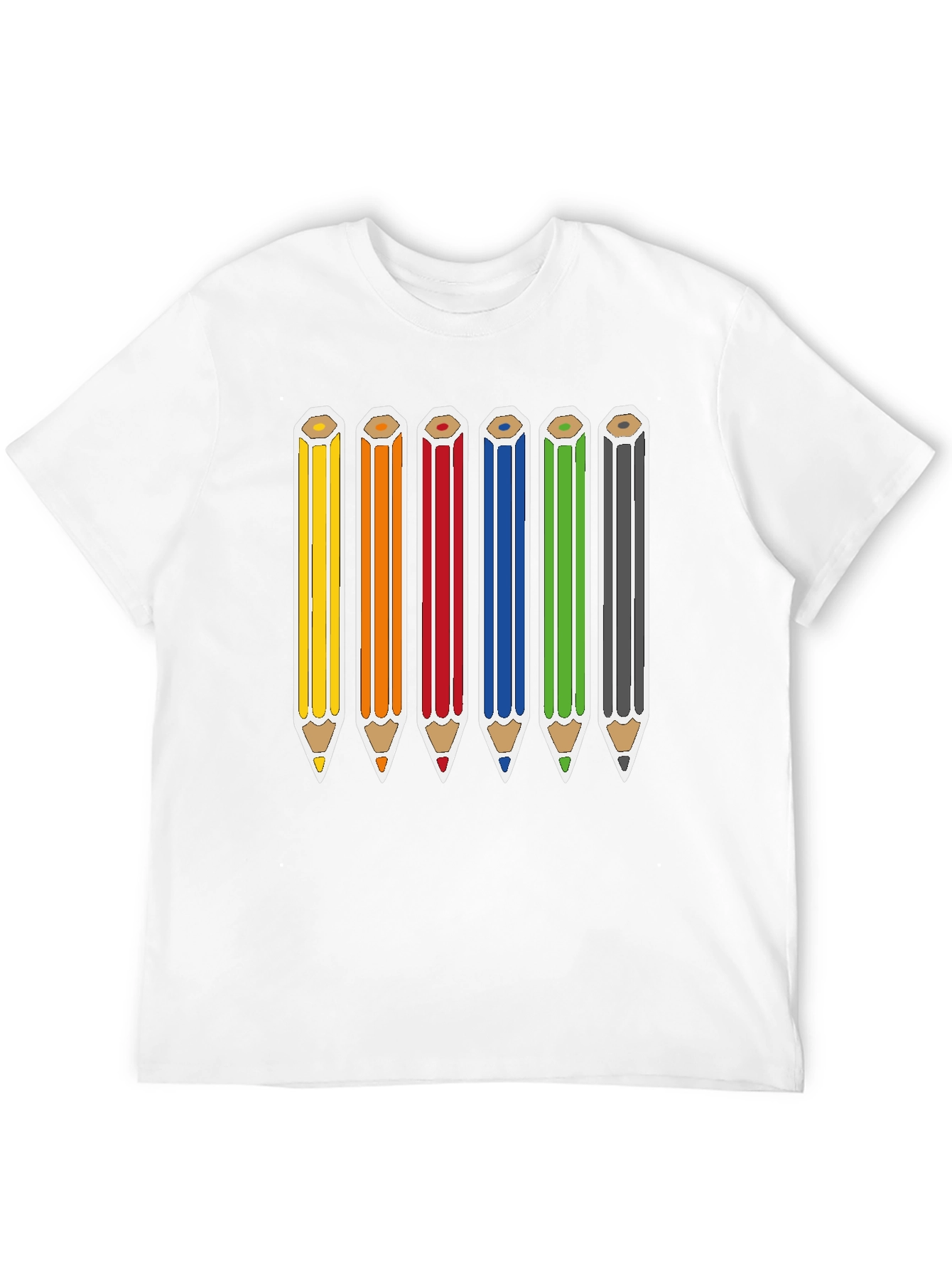 Rainbow Pencils Graphic Tee - Artists Essential