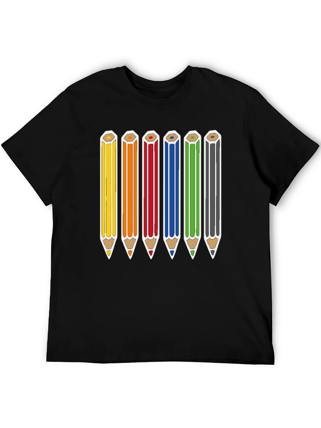 Rainbow Pencils Graphic Tee - Artists Essential