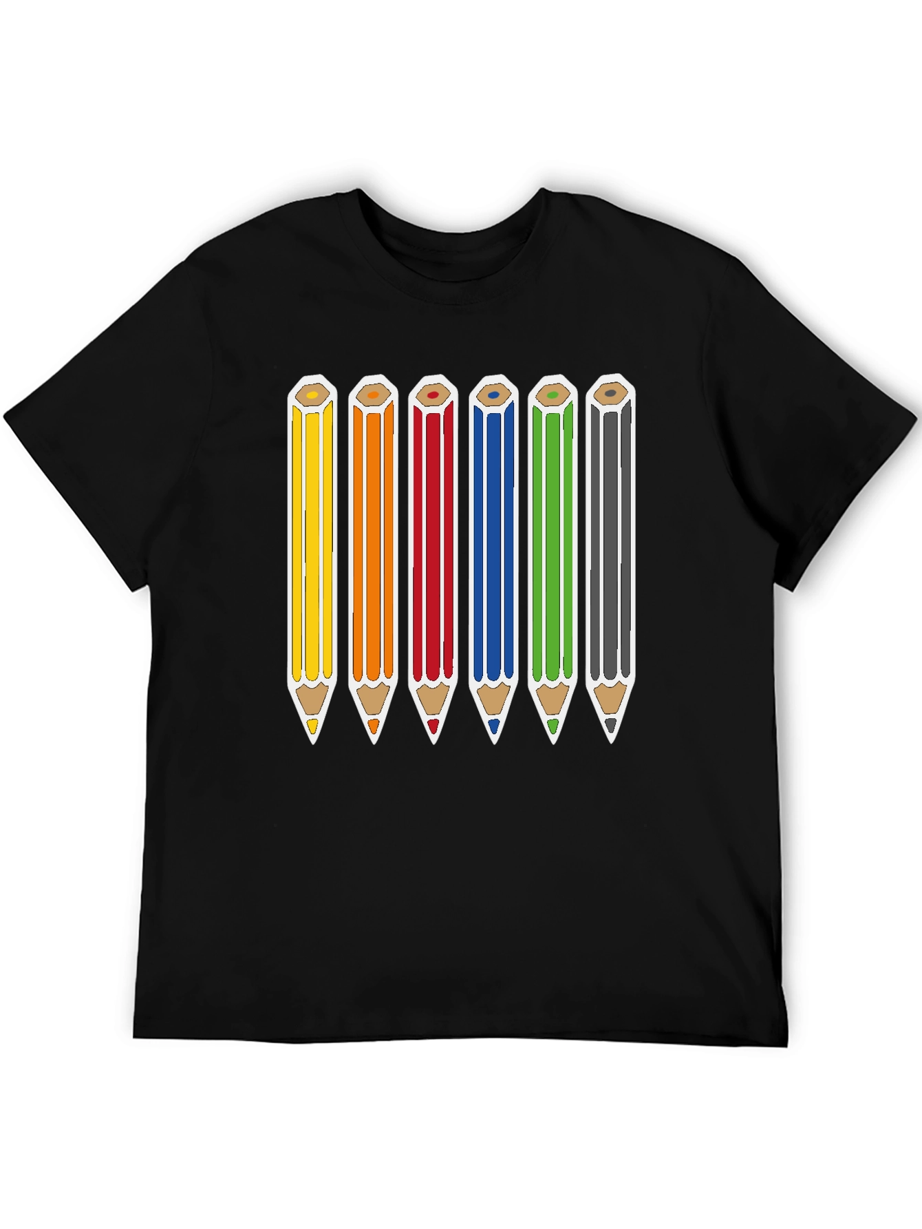 Rainbow Pencils Graphic Tee - Artists Essential