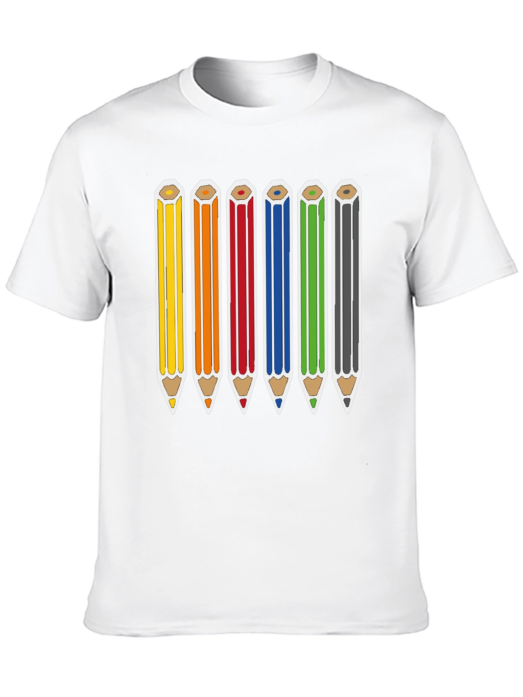 Rainbow Pencils Graphic Tee - Artists Essential
