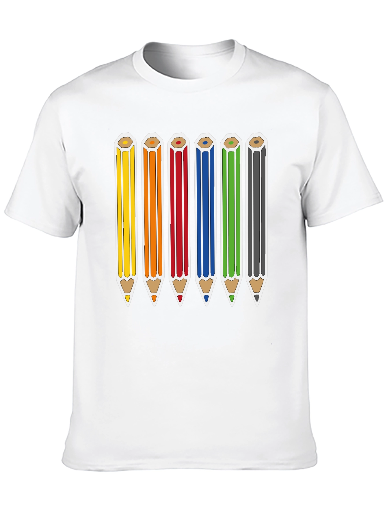 Rainbow Pencils Graphic Tee - Artists Essential