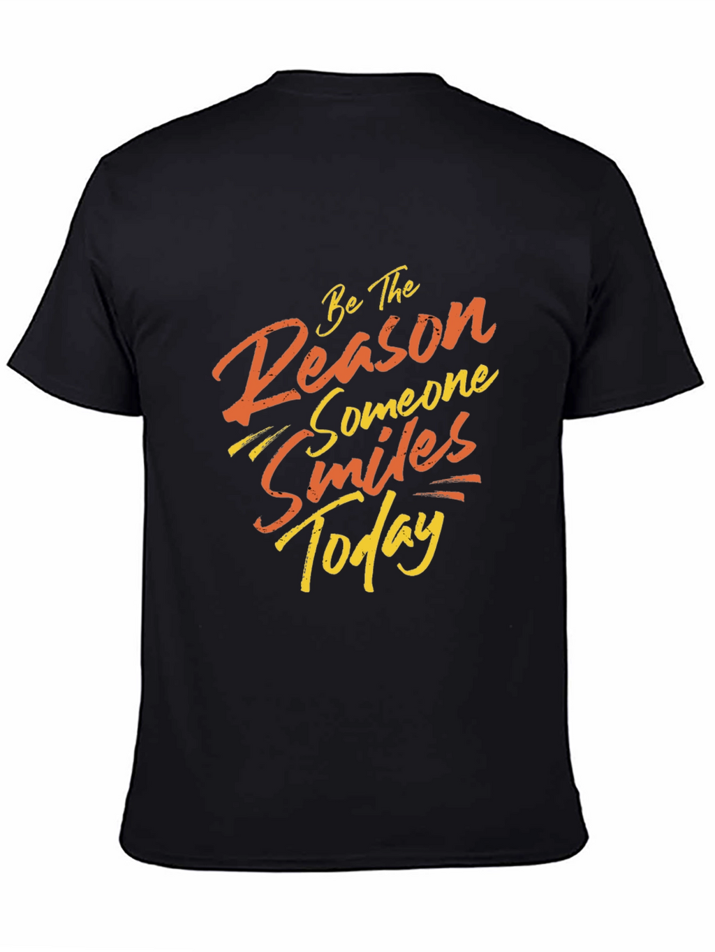 Smile Today Black Graphic Tee