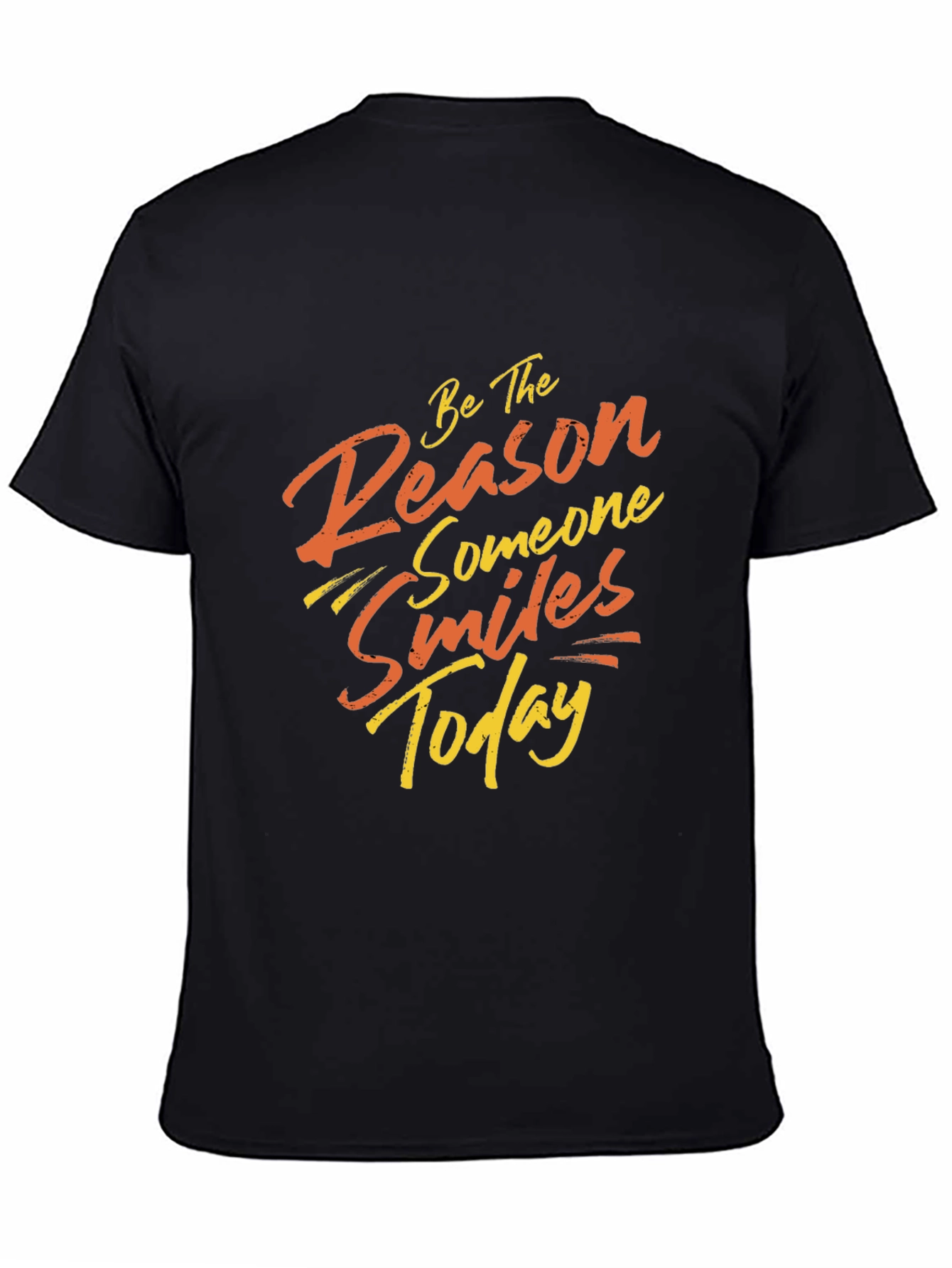 Smile Today Black Graphic Tee