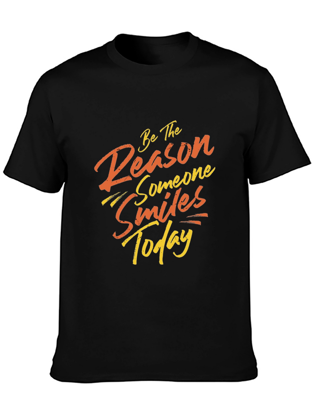 Smile Today Black Graphic Tee