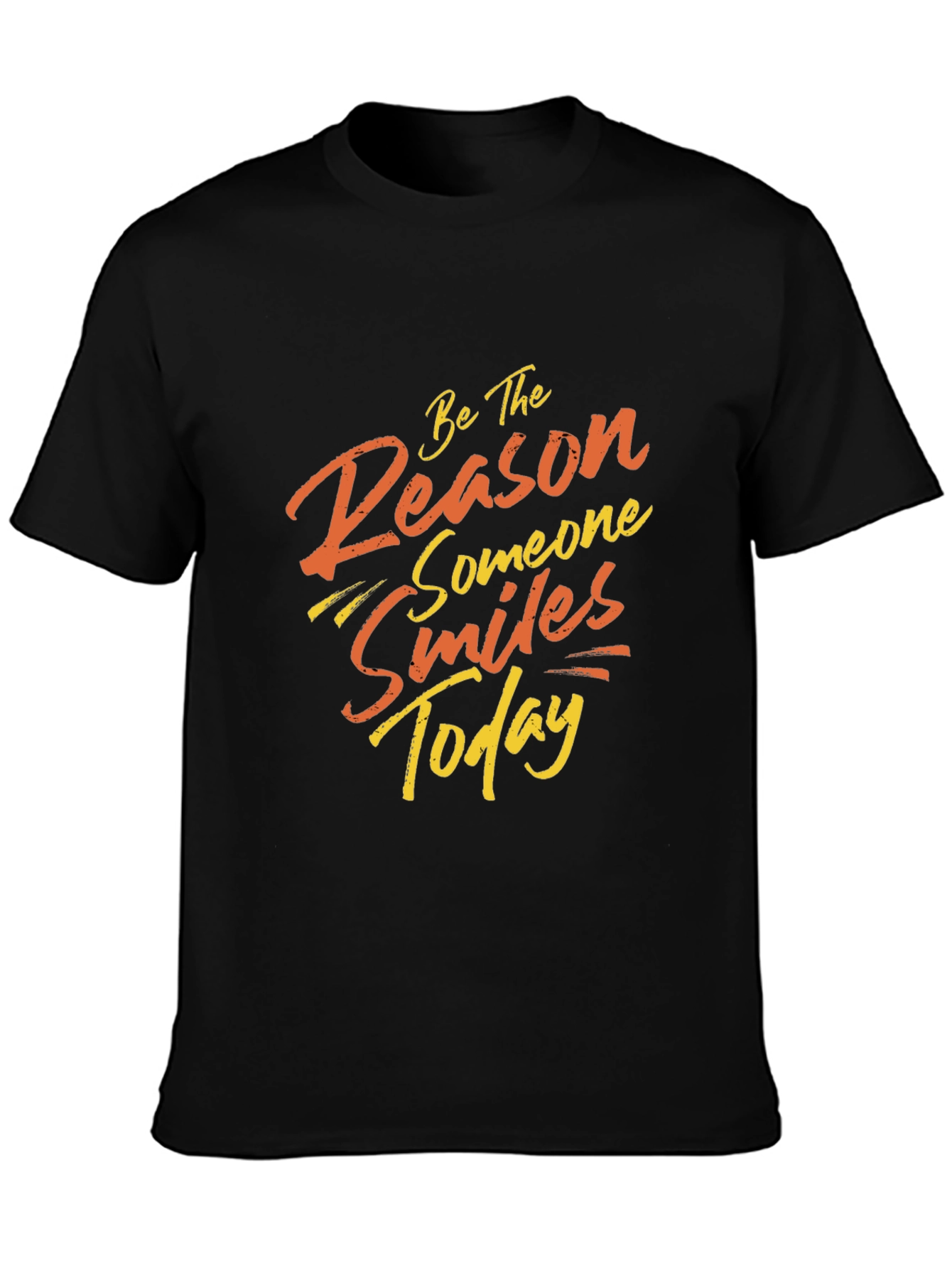 Smile Today Black Graphic Tee