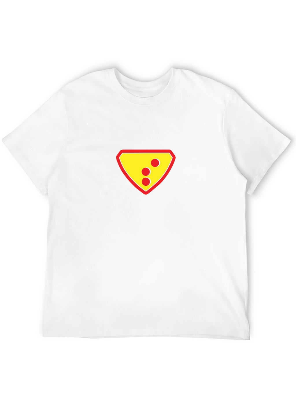 Black T-Shirt with Superhero-Style Cheese Logo