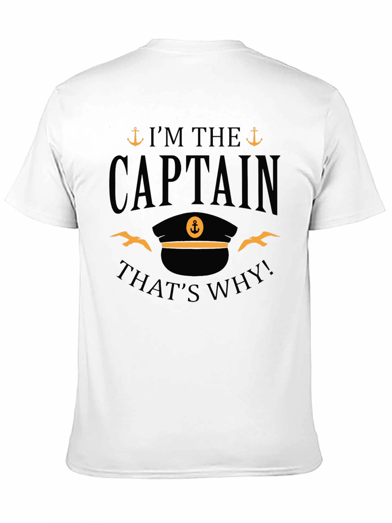 Captain T-Shirt - Nautical Theme Crew Tee