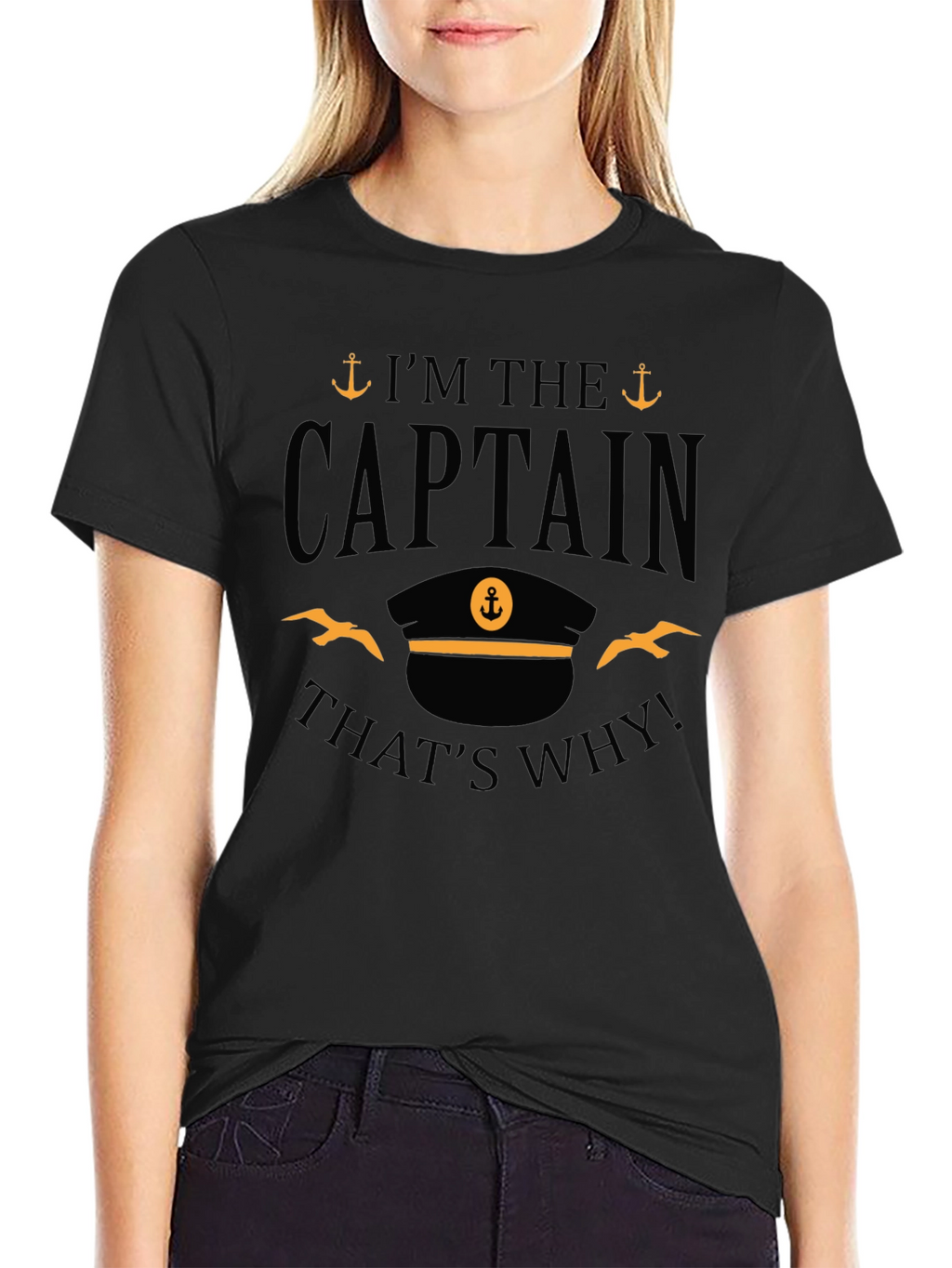 Captain T-Shirt - Nautical Theme Crew Tee